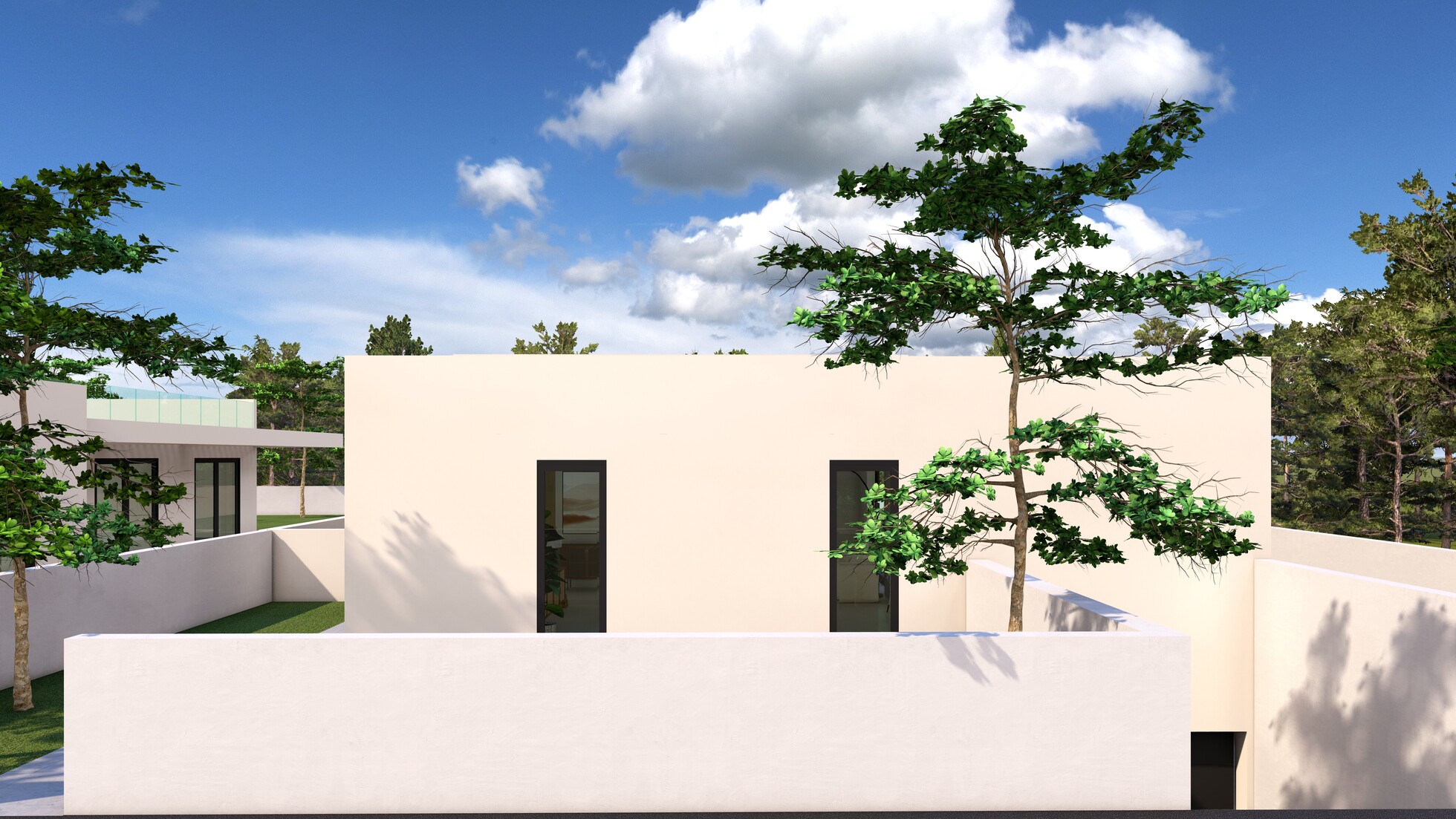 Pool area in villa for sale in Finestrat
