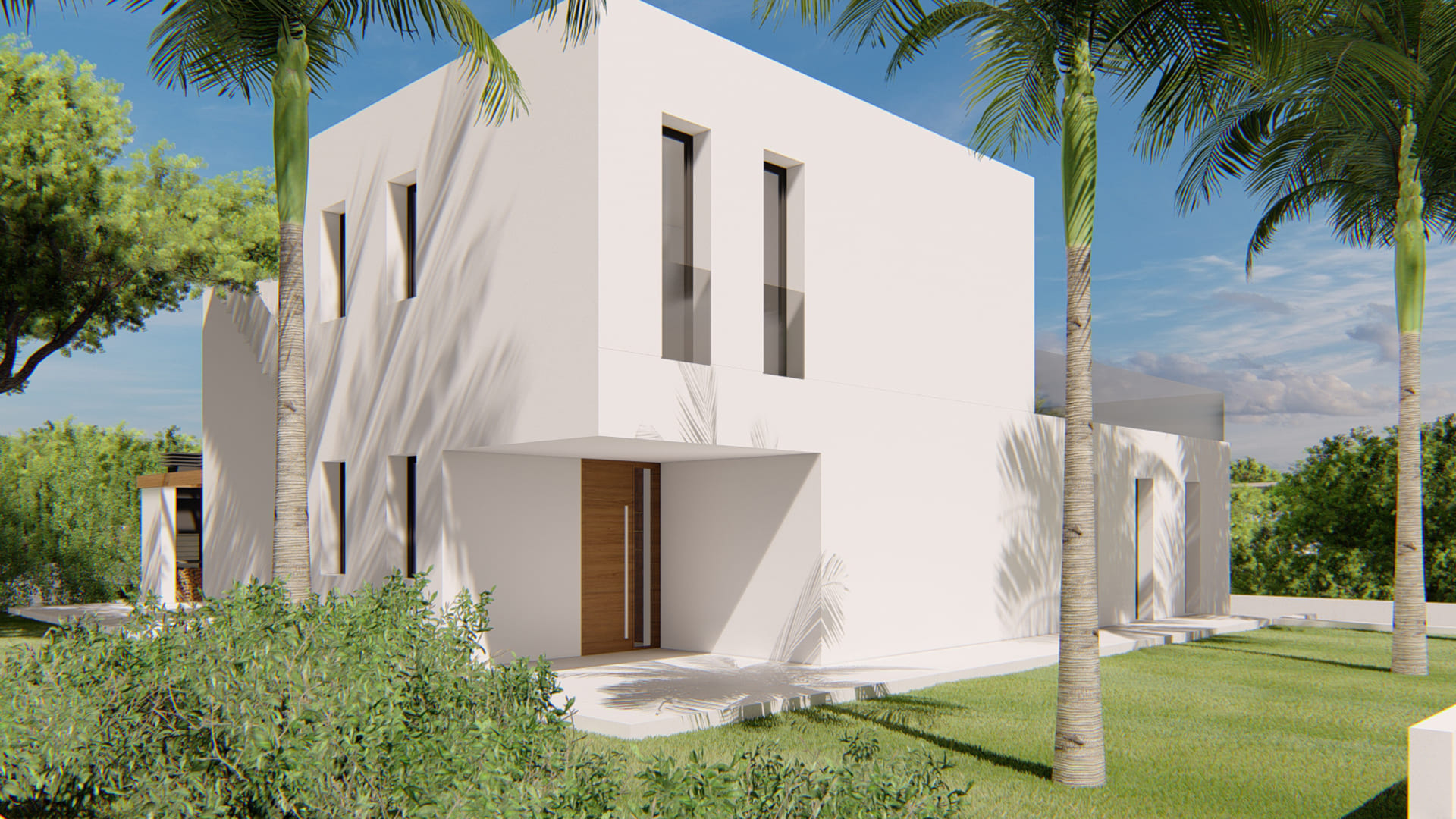 Pool area in villa for sale in Finestrat