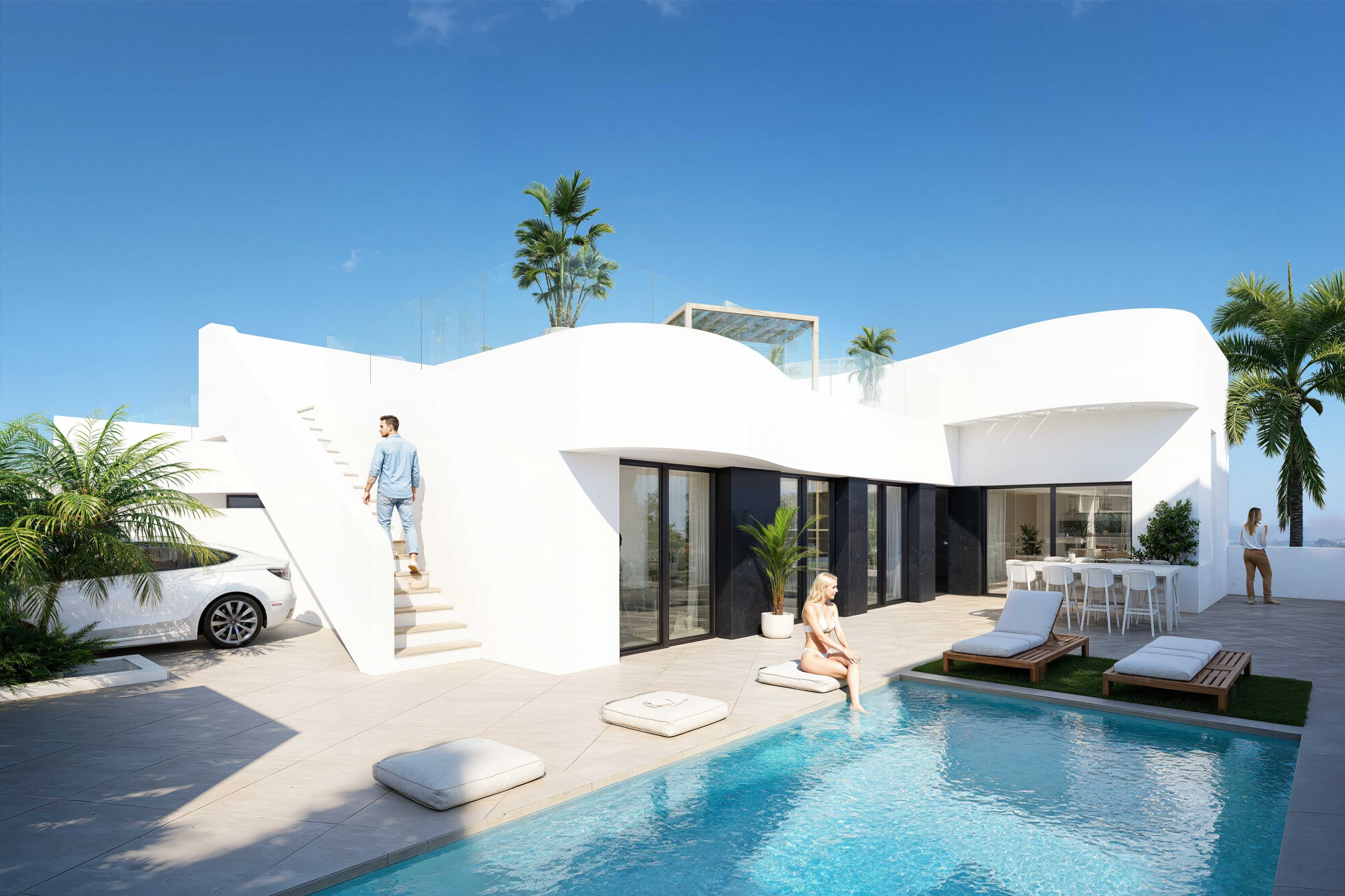 Living room in villa for sale in Algorfa