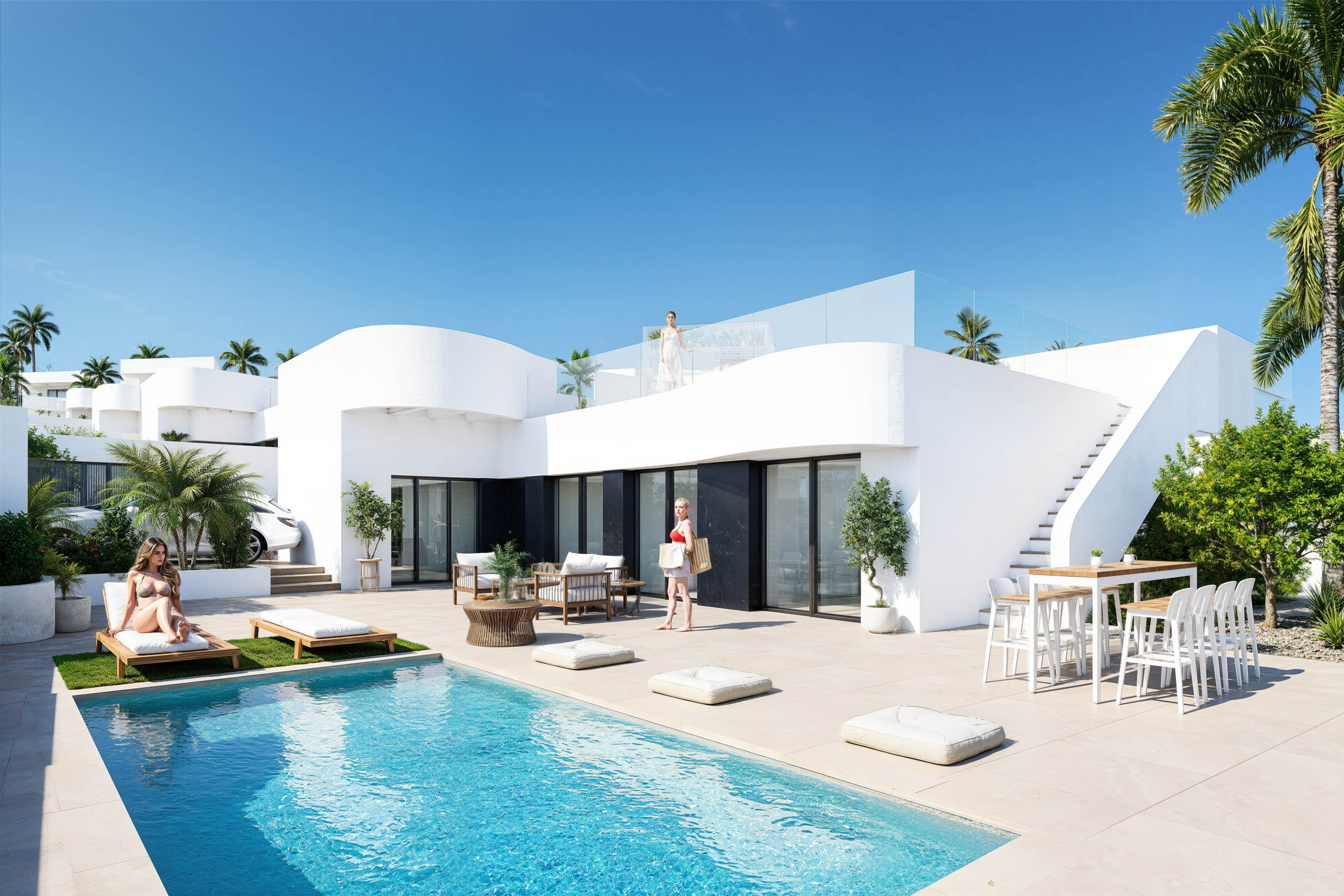 Bathroom in villa for sale in Algorfa