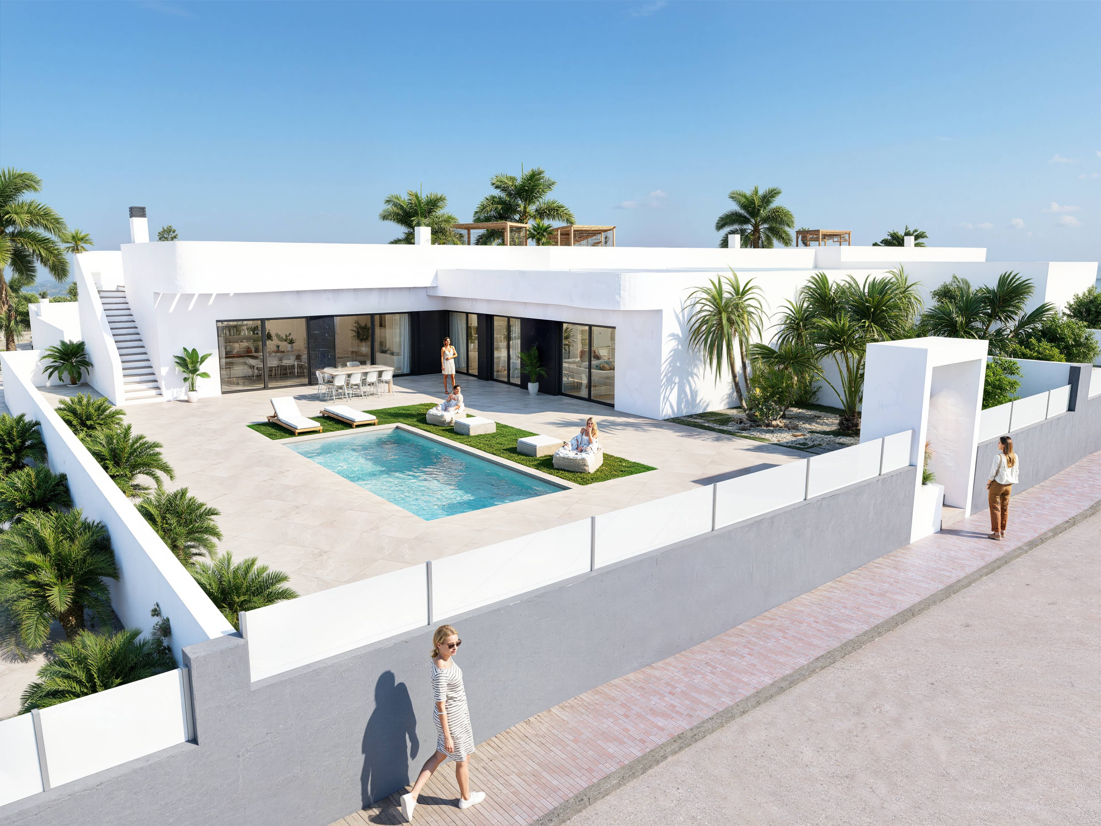 Garden in villa for sale in Algorfa
