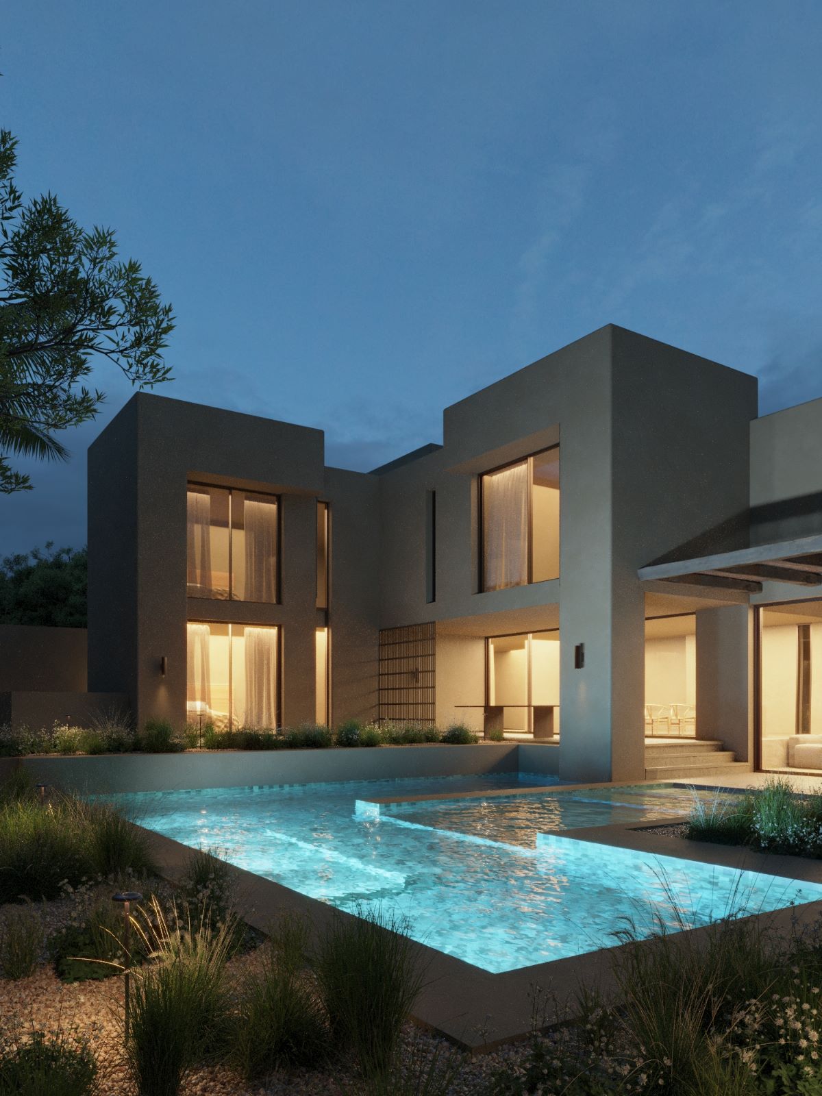 Exterior view in villa for sale in La Nucía