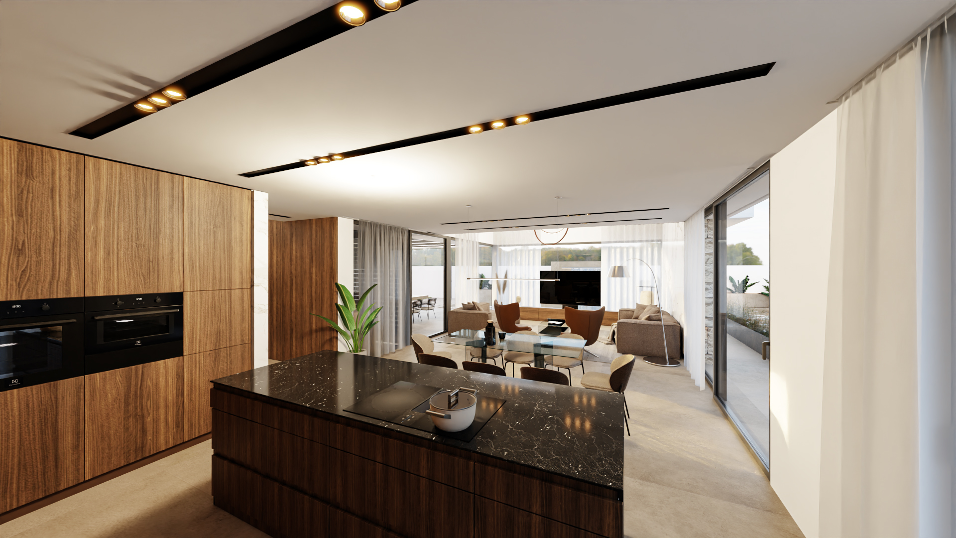Master bedroom in villa for sale in Orihuela Costa