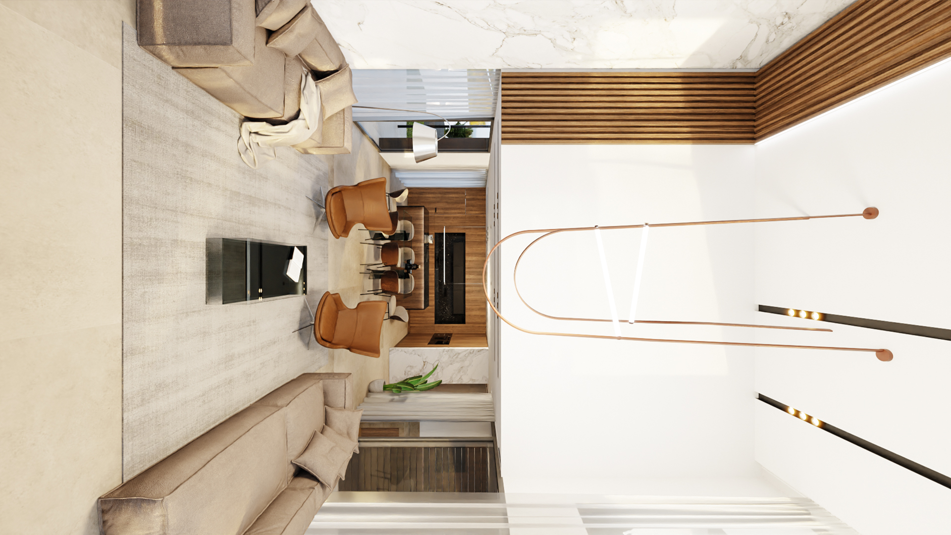 Dining area in villa for sale in Orihuela Costa