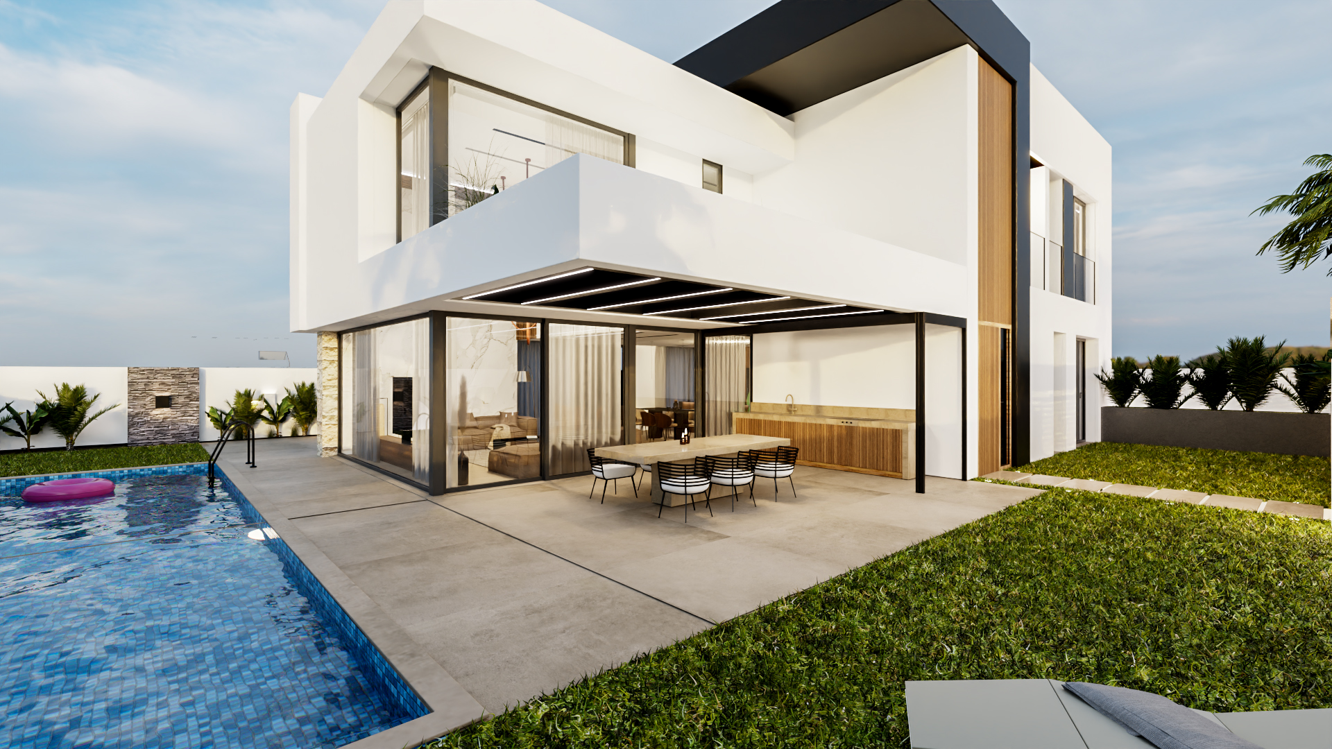 Exterior view in villa for sale in Orihuela Costa