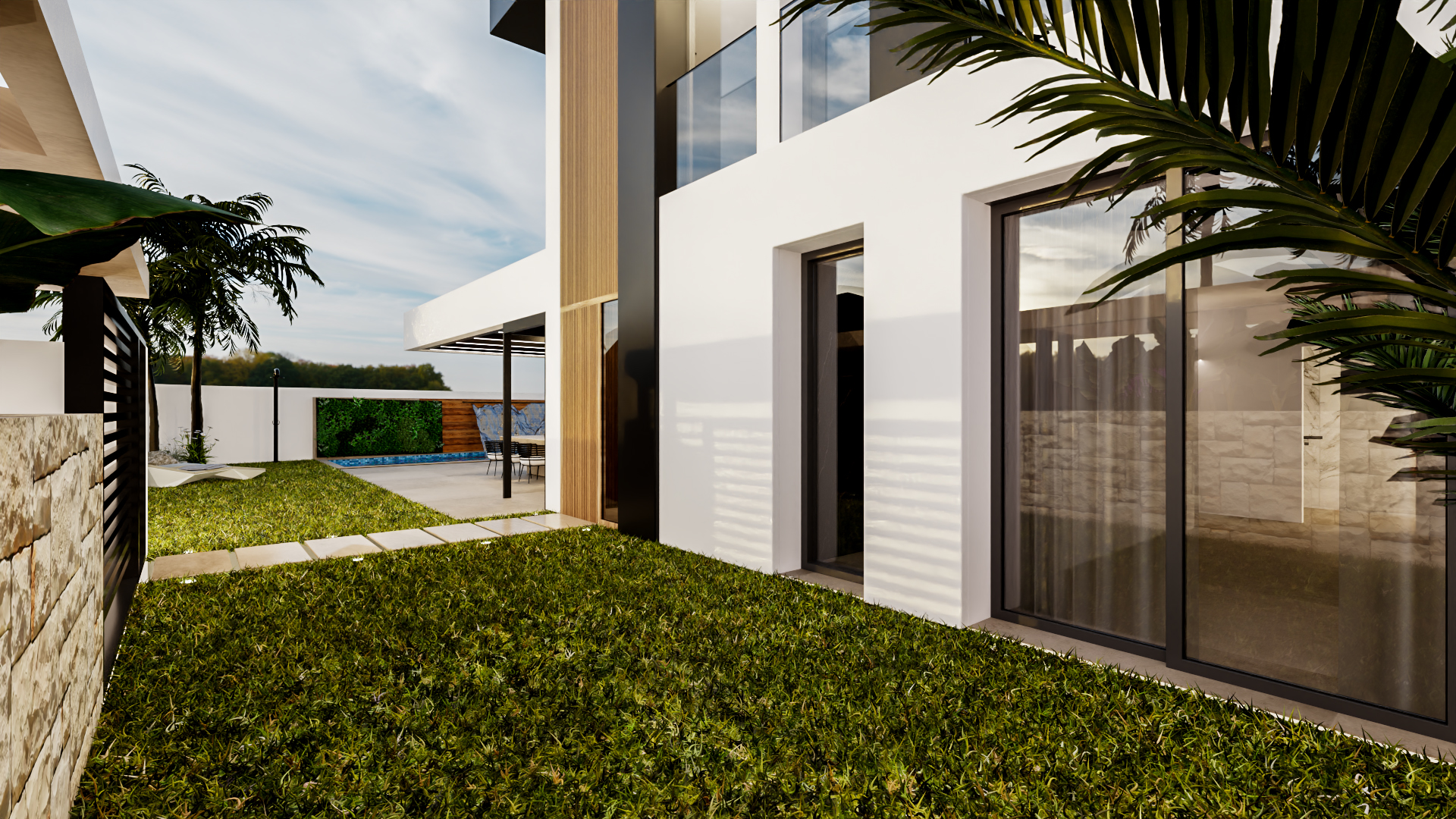 Living room in villa for sale in Orihuela Costa