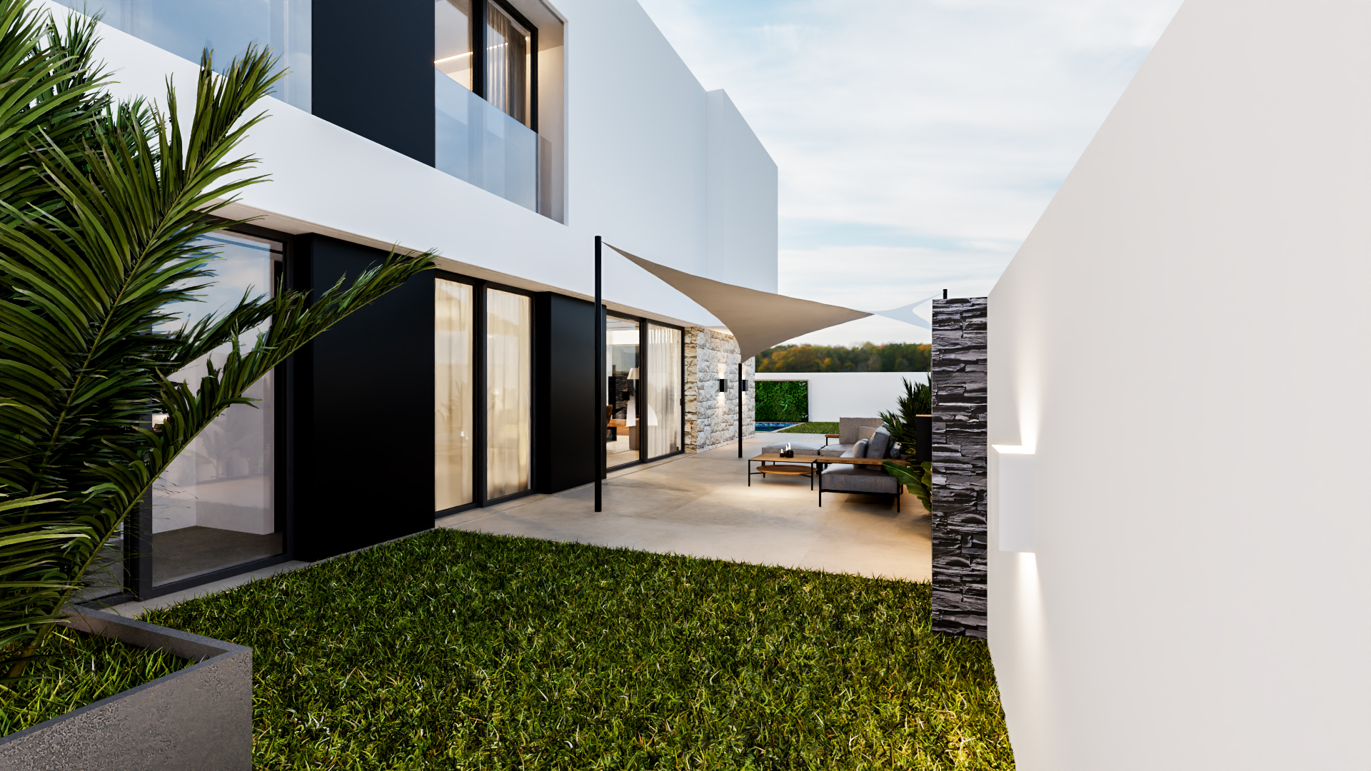 Garden in villa for sale in Orihuela Costa