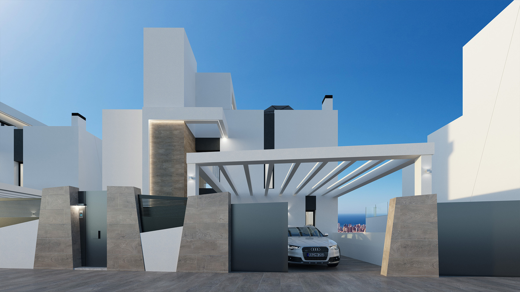 Terrace in villa for sale in Finestrat