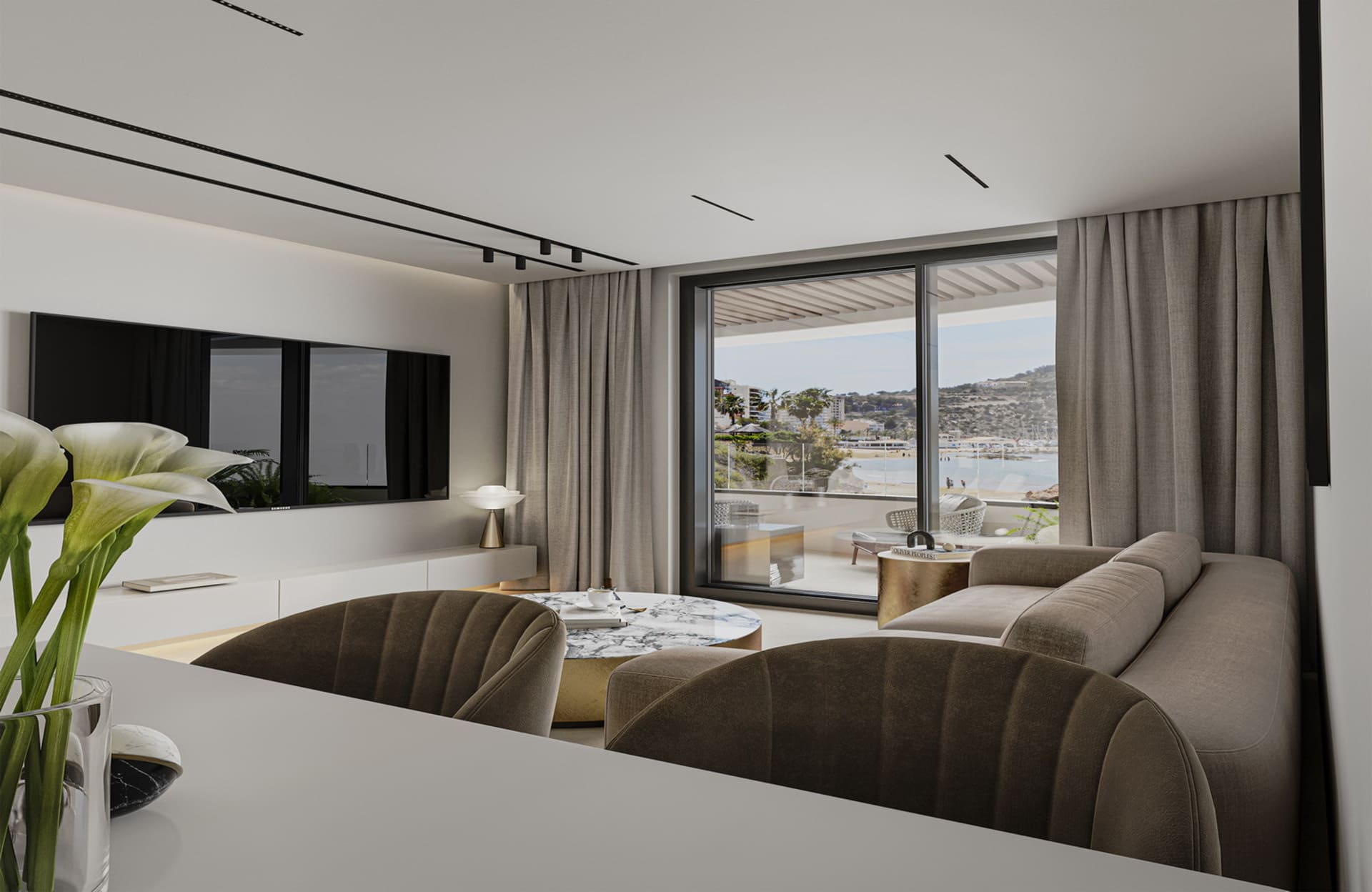 Terrace in apartment for sale in Calpe