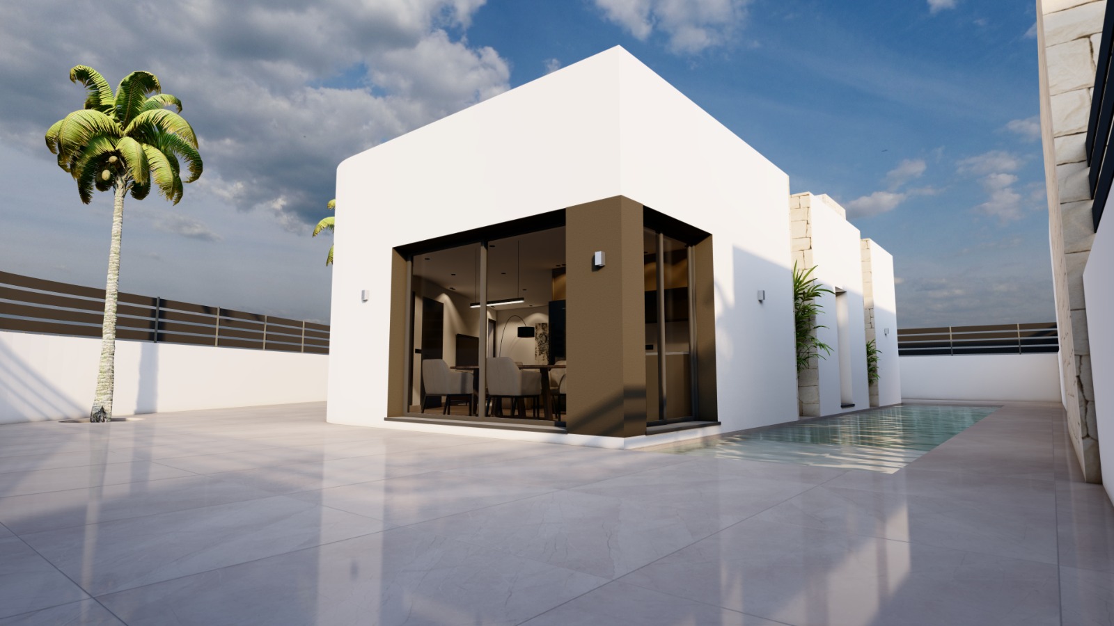 Master bedroom in villa for sale in Benijófar