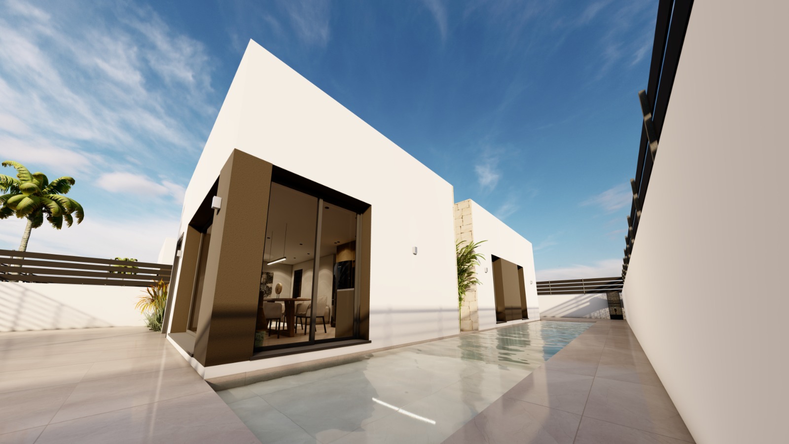 Master bedroom in villa for sale in Benijófar