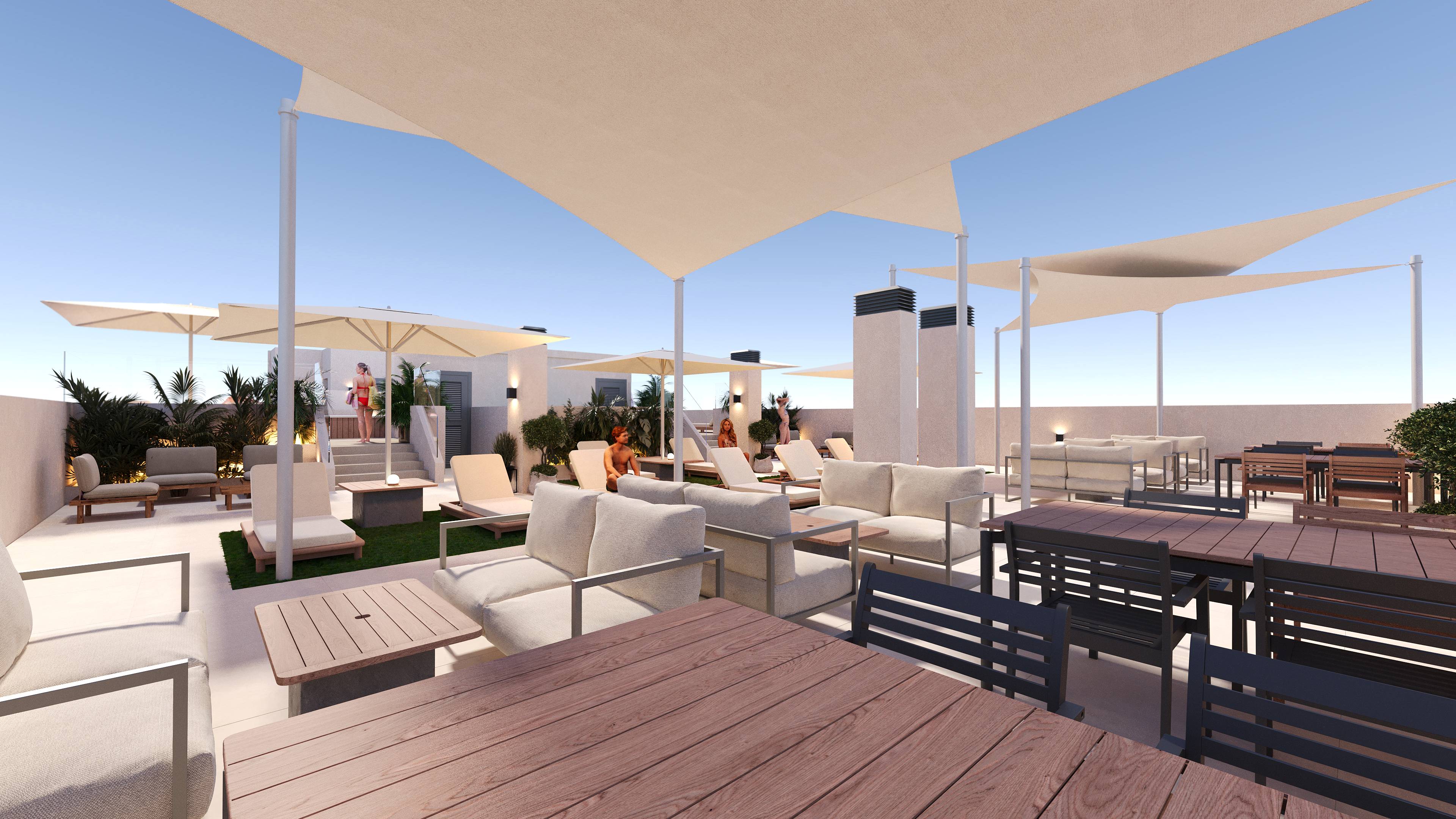 Living room in apartment for sale in San Miguel de Salinas