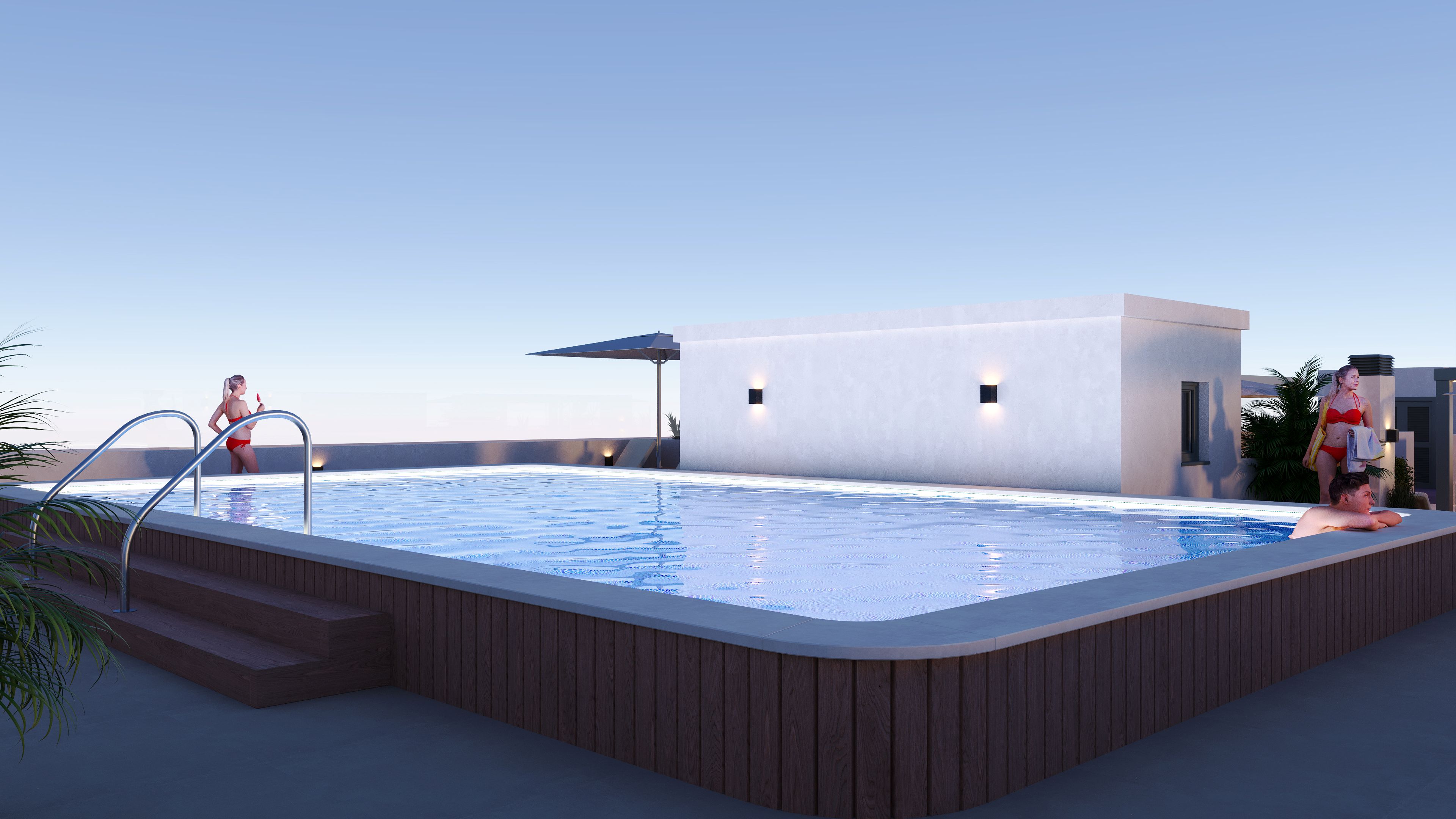 Master bedroom in apartment for sale in San Miguel de Salinas