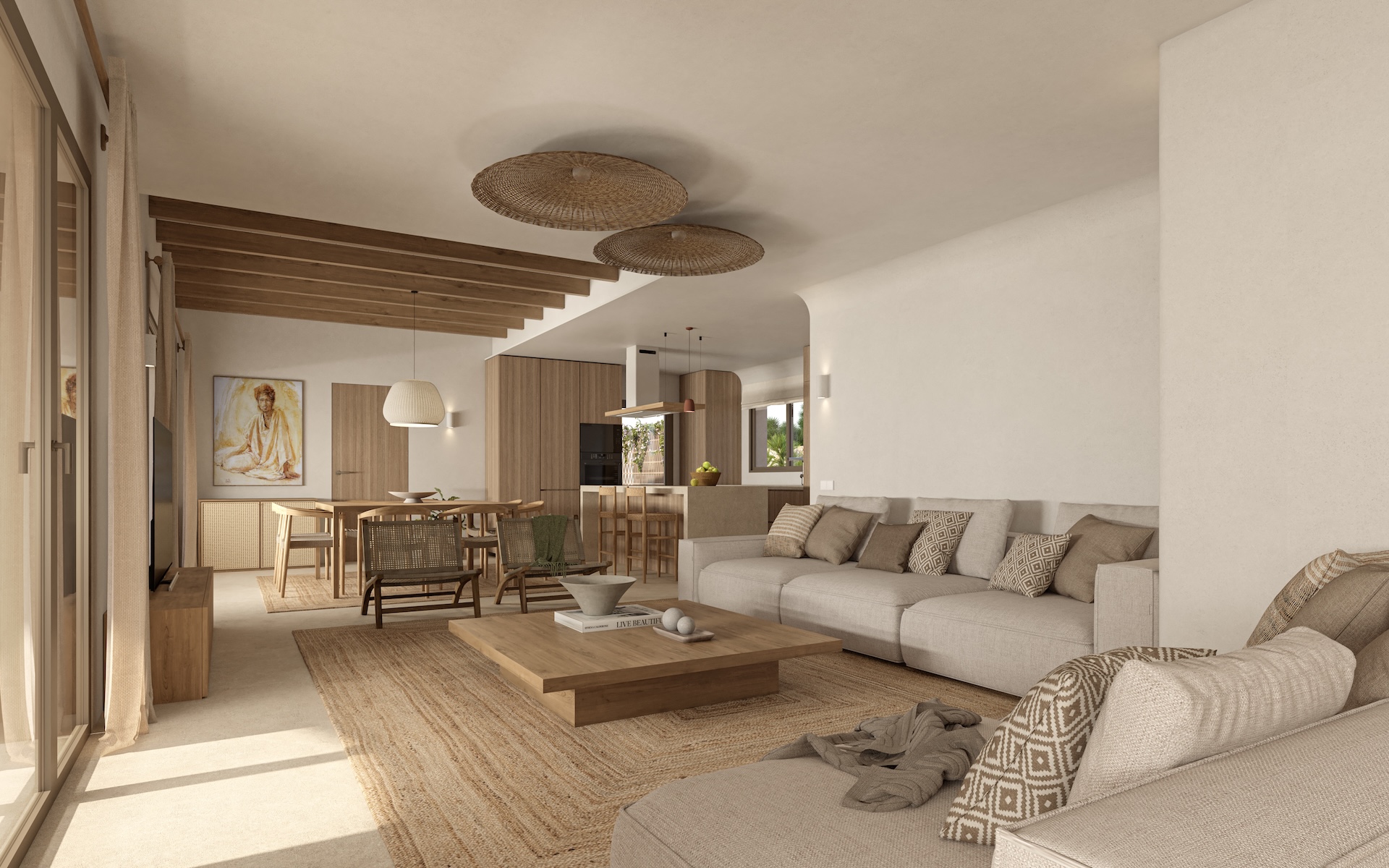 Living room in villa for sale in Benissa