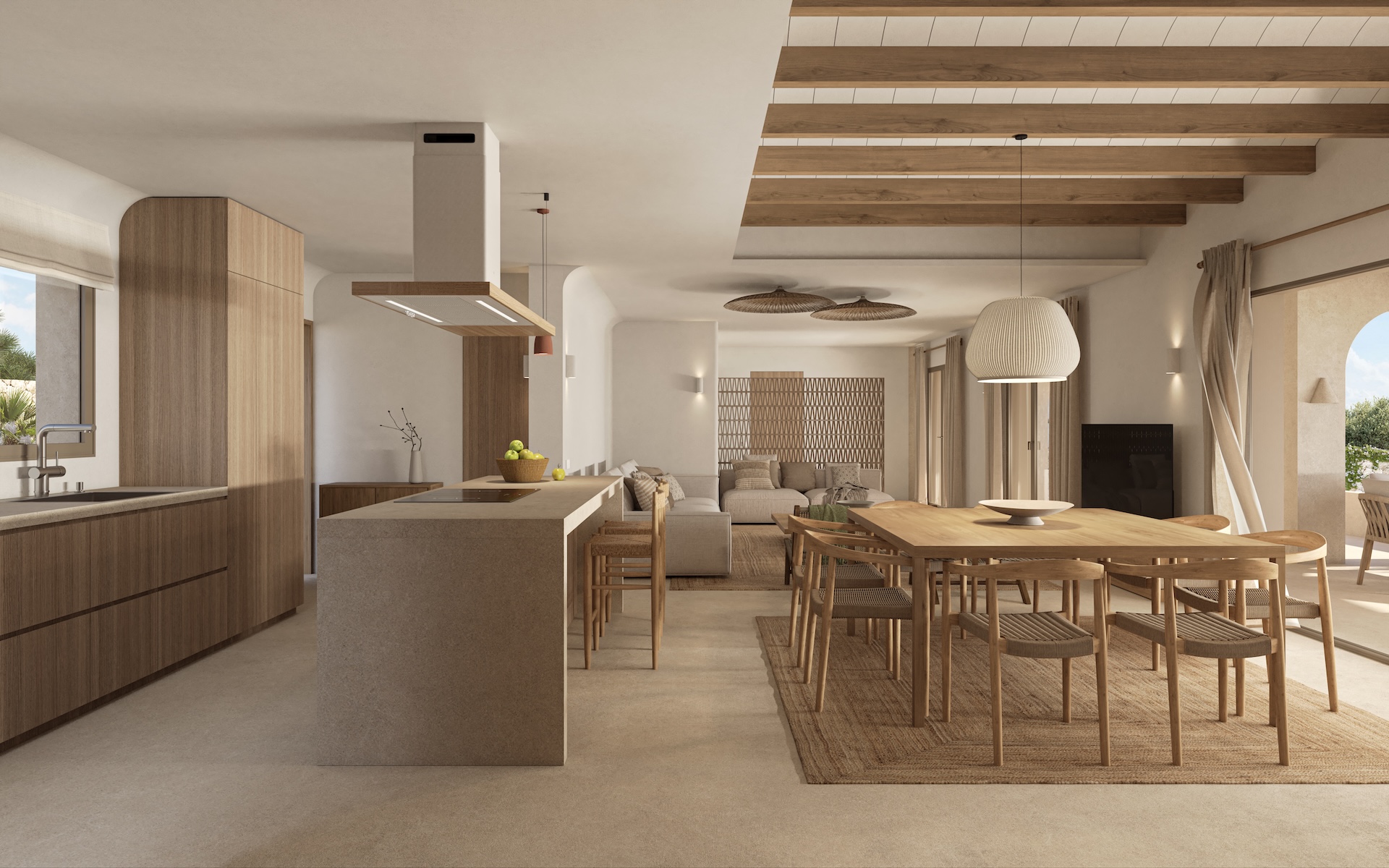 Kitchen in villa for sale in Benissa