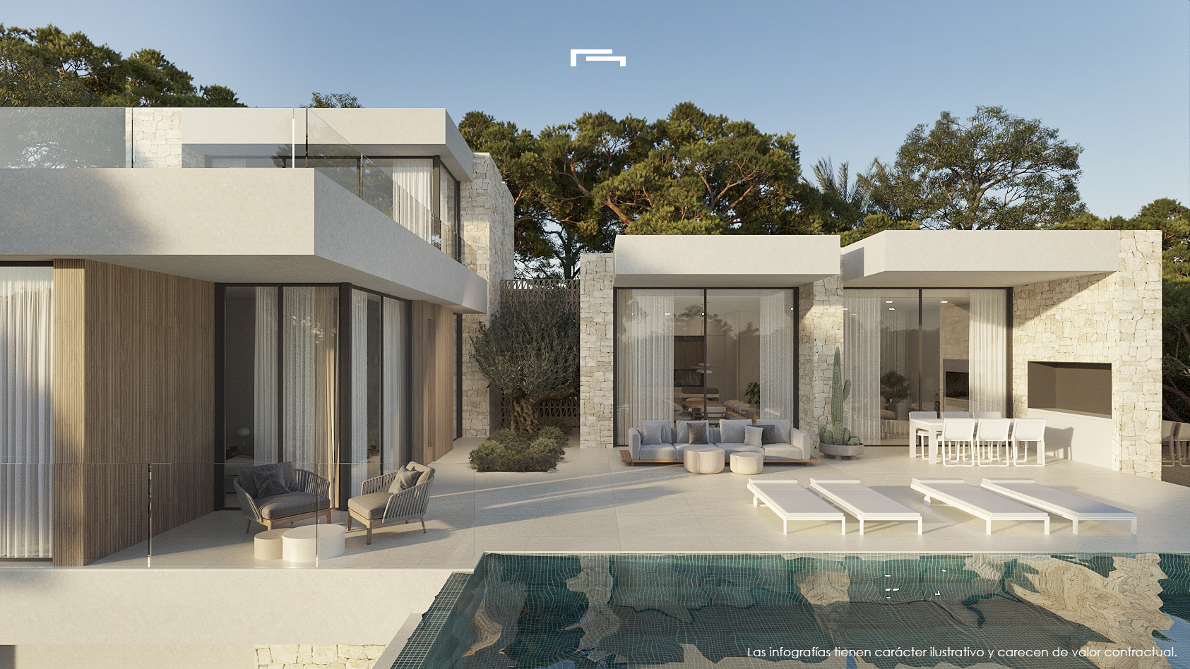 Terrace in villa for sale in Benissa