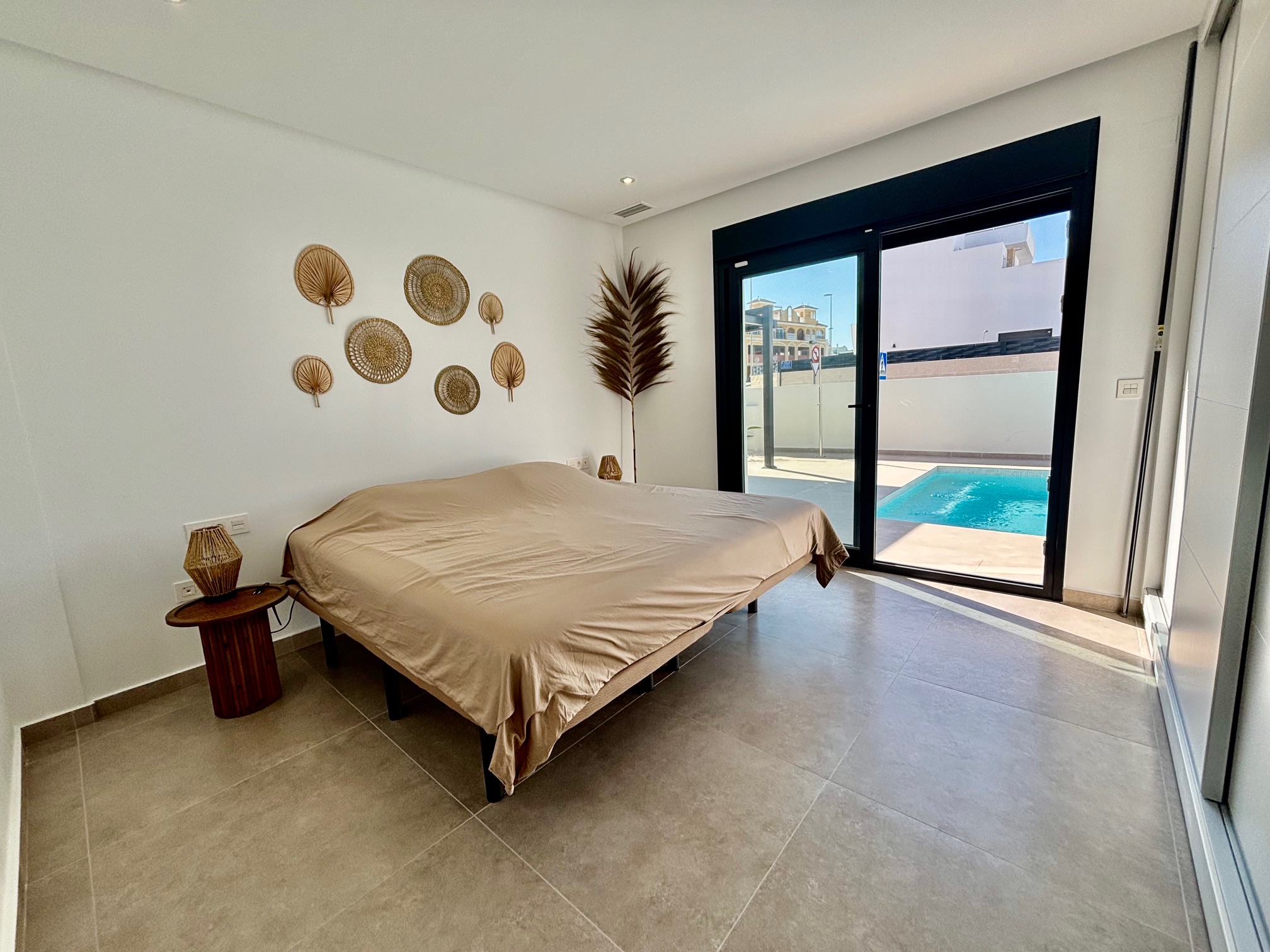 Pool area in villa for sale in Rafal