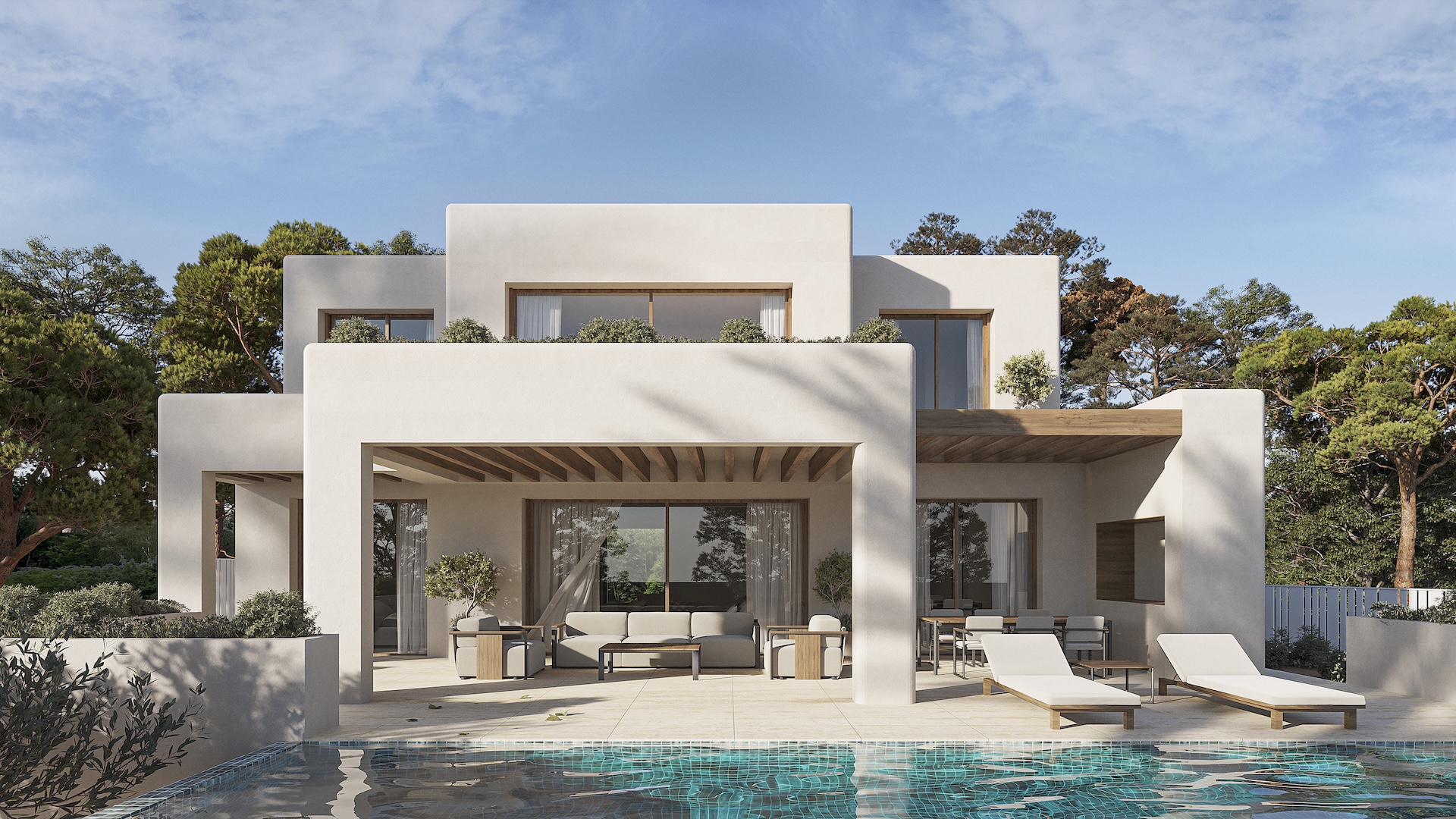 Dining area in villa for sale in Benissa