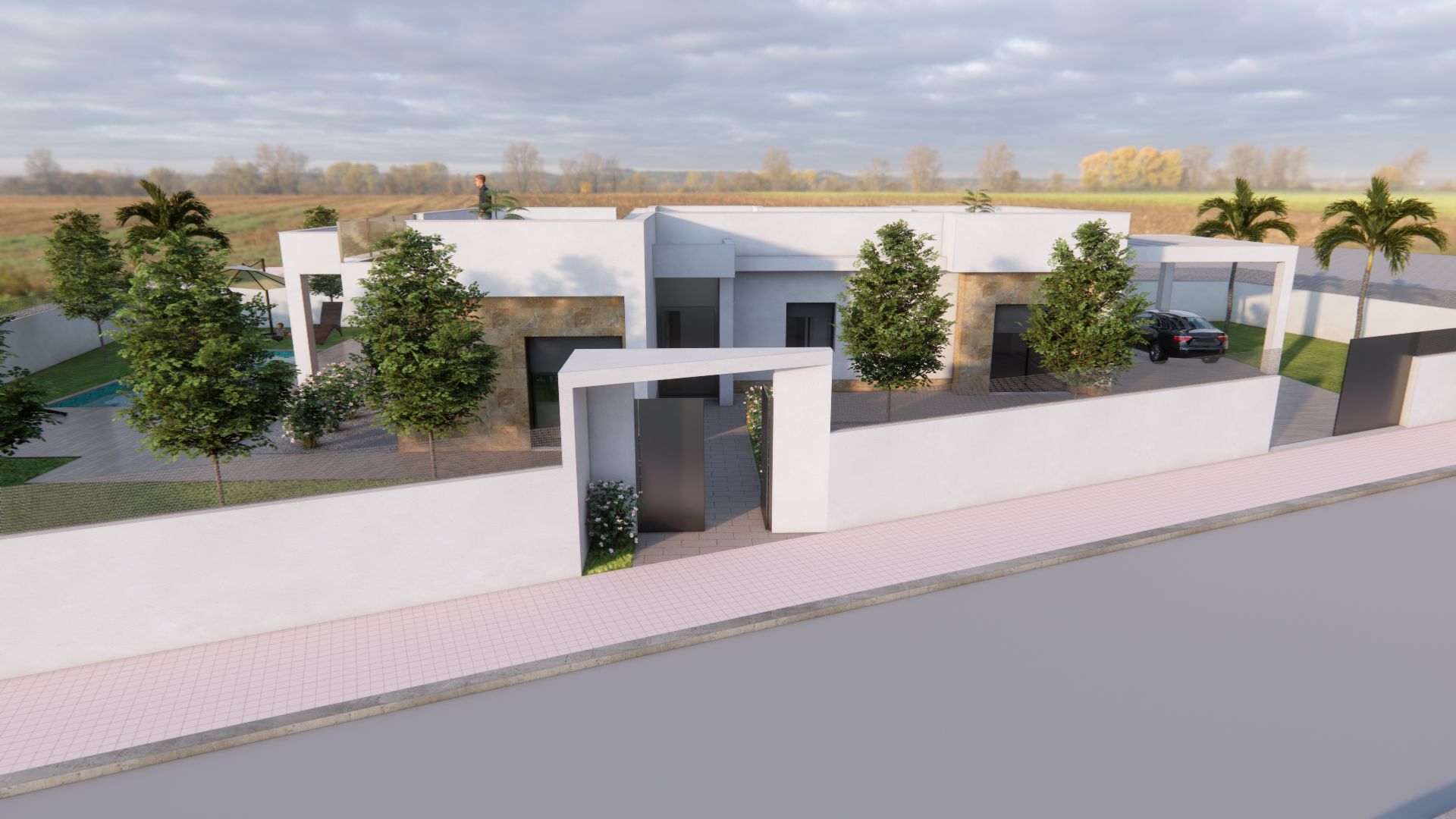 Exterior view in villa for sale in Vistabella