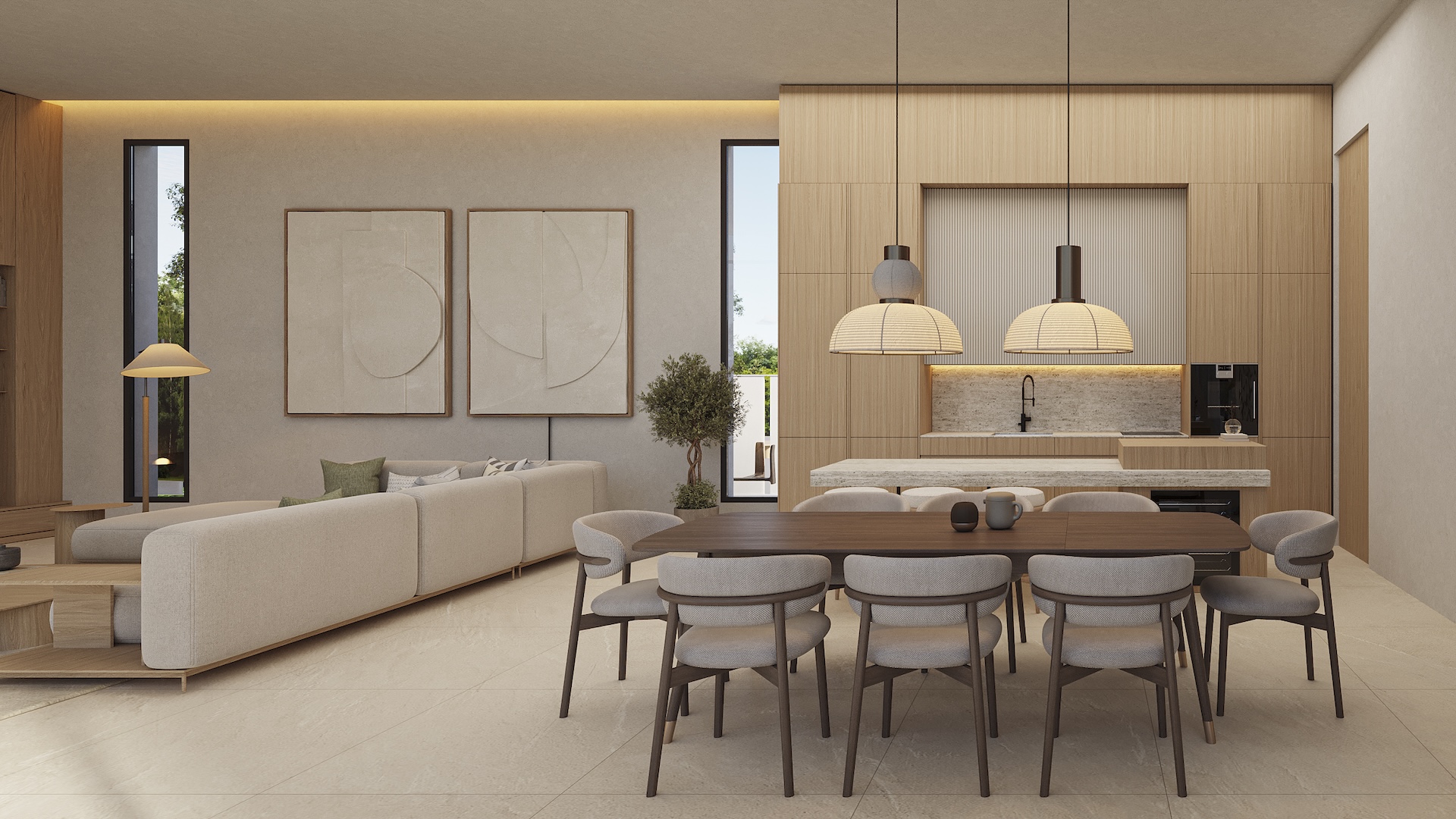 Living room in villa for sale in Calpe