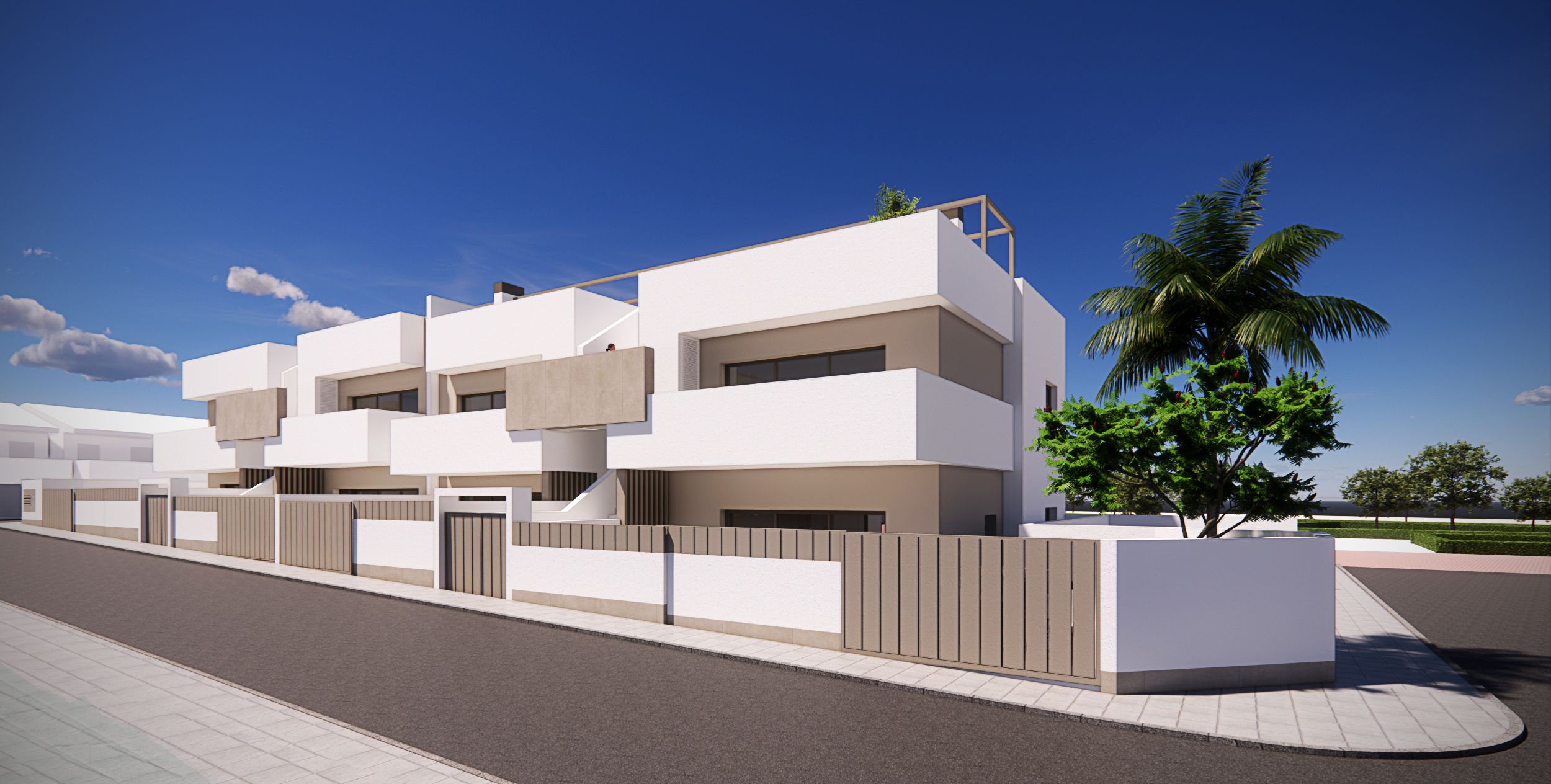 Pool area in high_bungalow for sale in Pilar de la Horadada