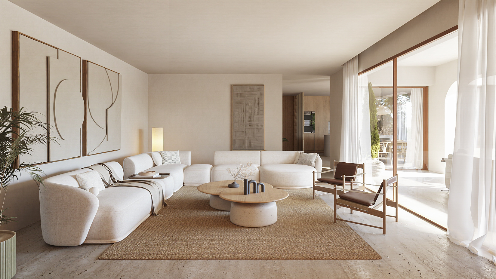 Master bedroom in villa for sale in Benissa