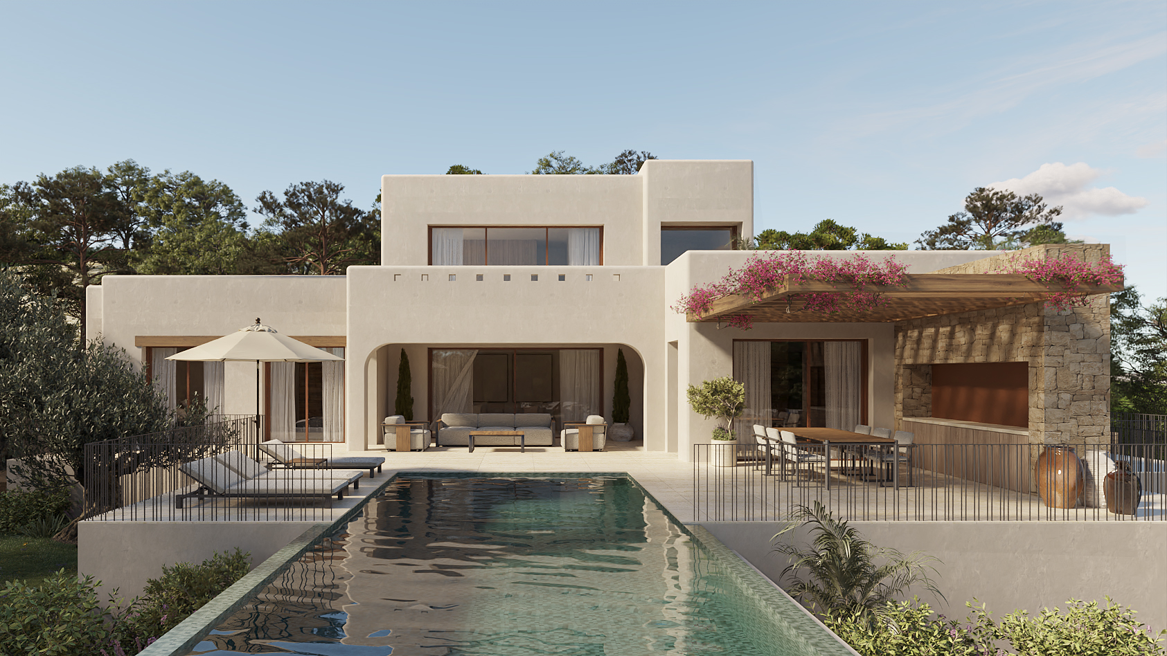 Bathroom in villa for sale in Benissa