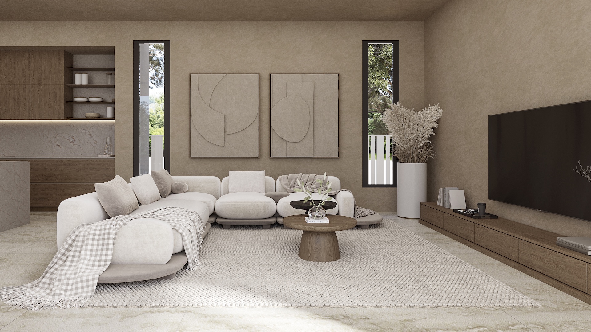 Living room in villa for sale in Calpe