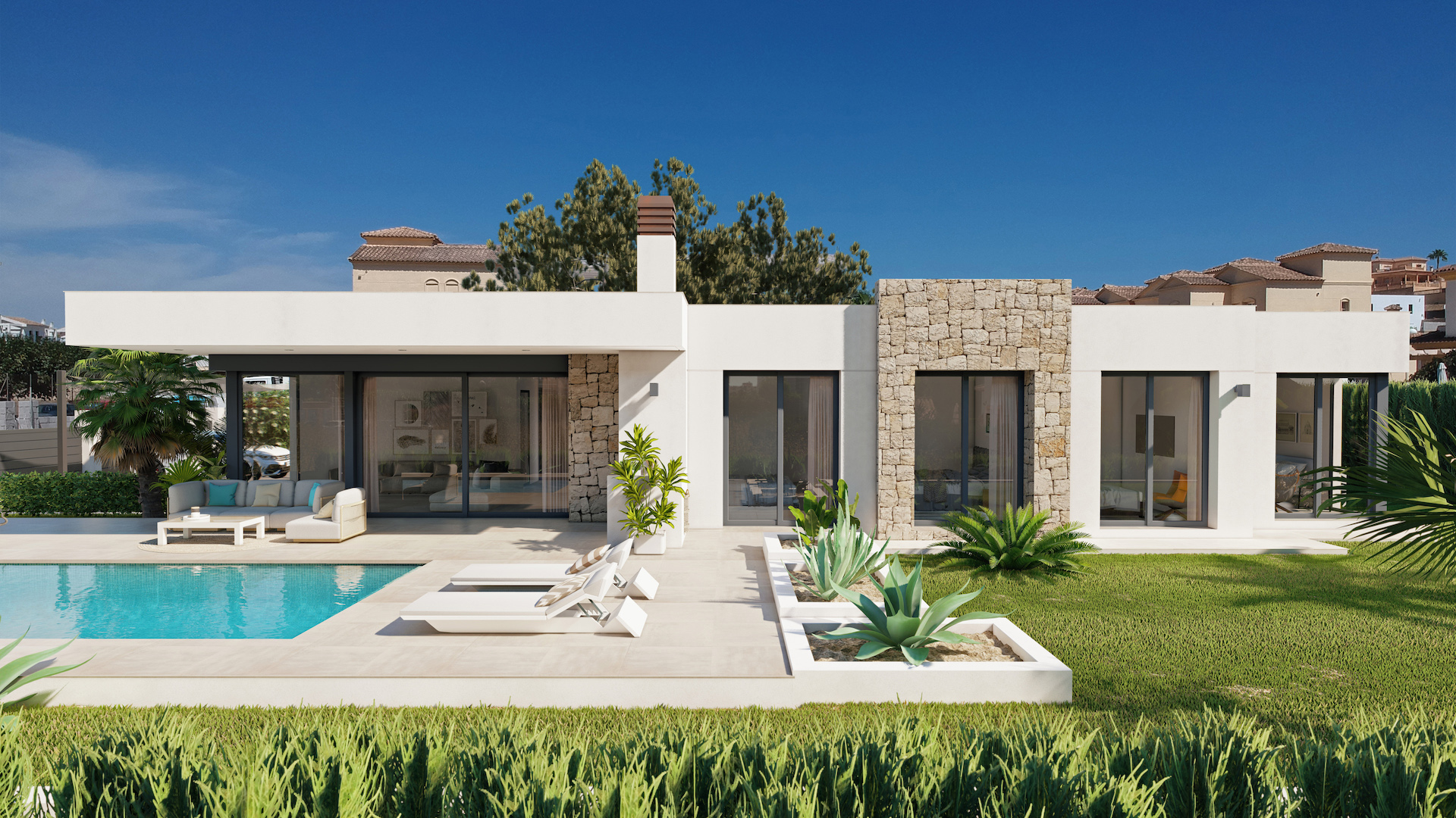 Bathroom in villa for sale in Calpe
