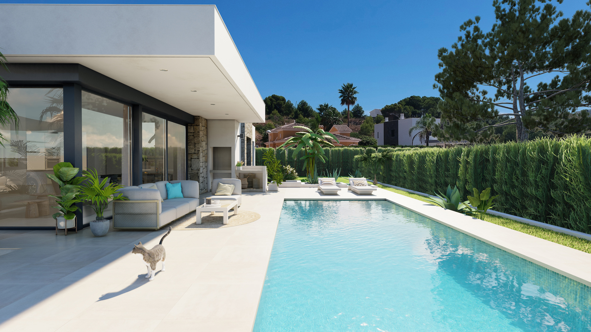Located in the charming town of Calpe, this exclusive collection of three detached homes offers a pr