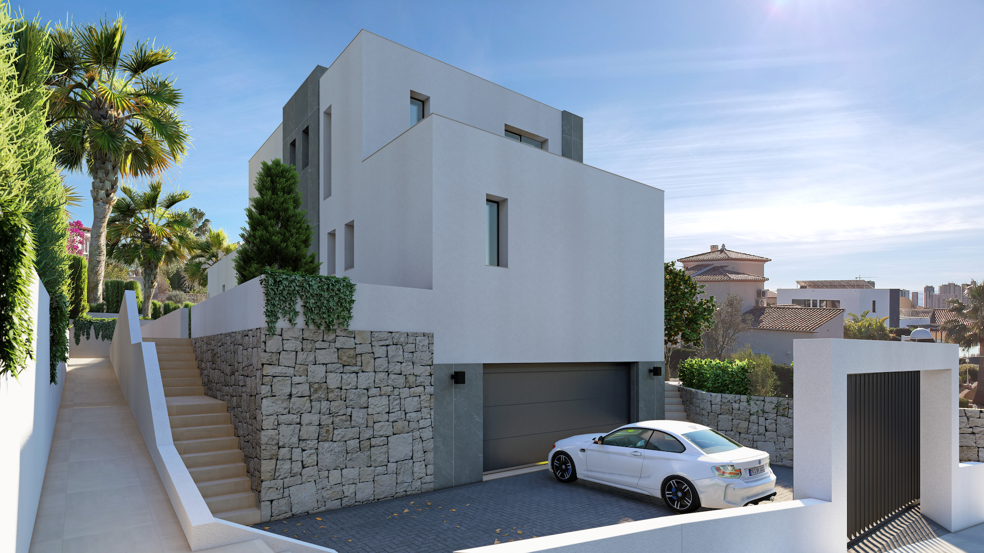 Garden in villa for sale in Calpe