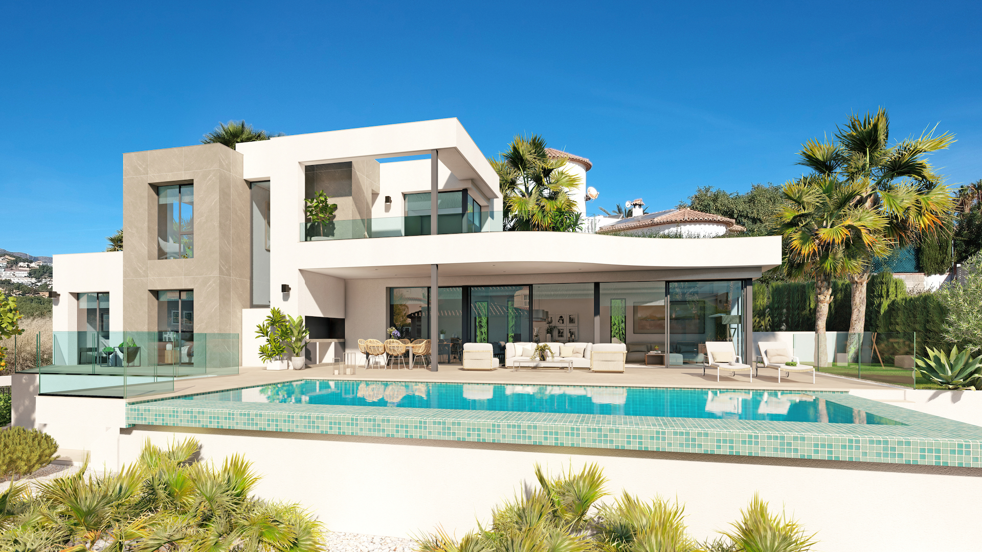 Dining area in villa for sale in Calpe