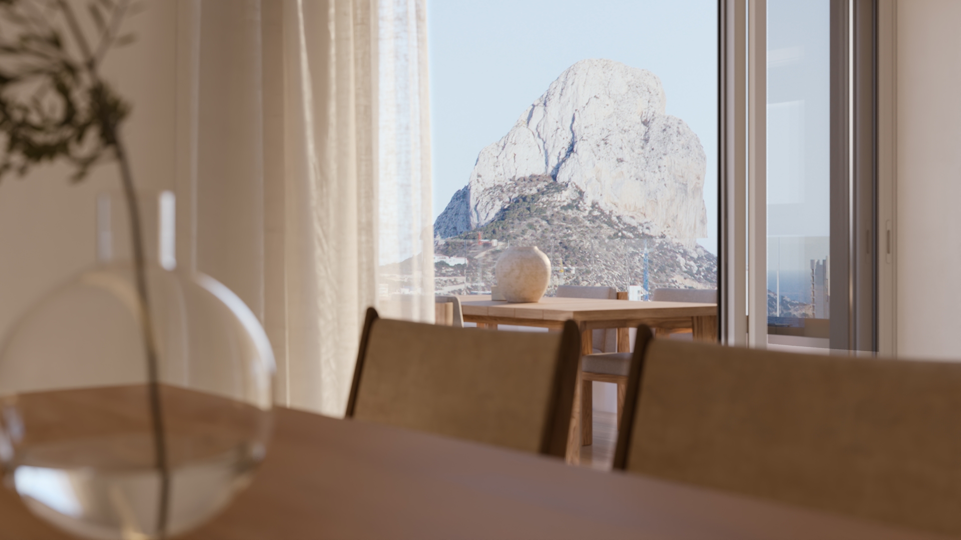 Master bedroom in apartment for sale in Calpe