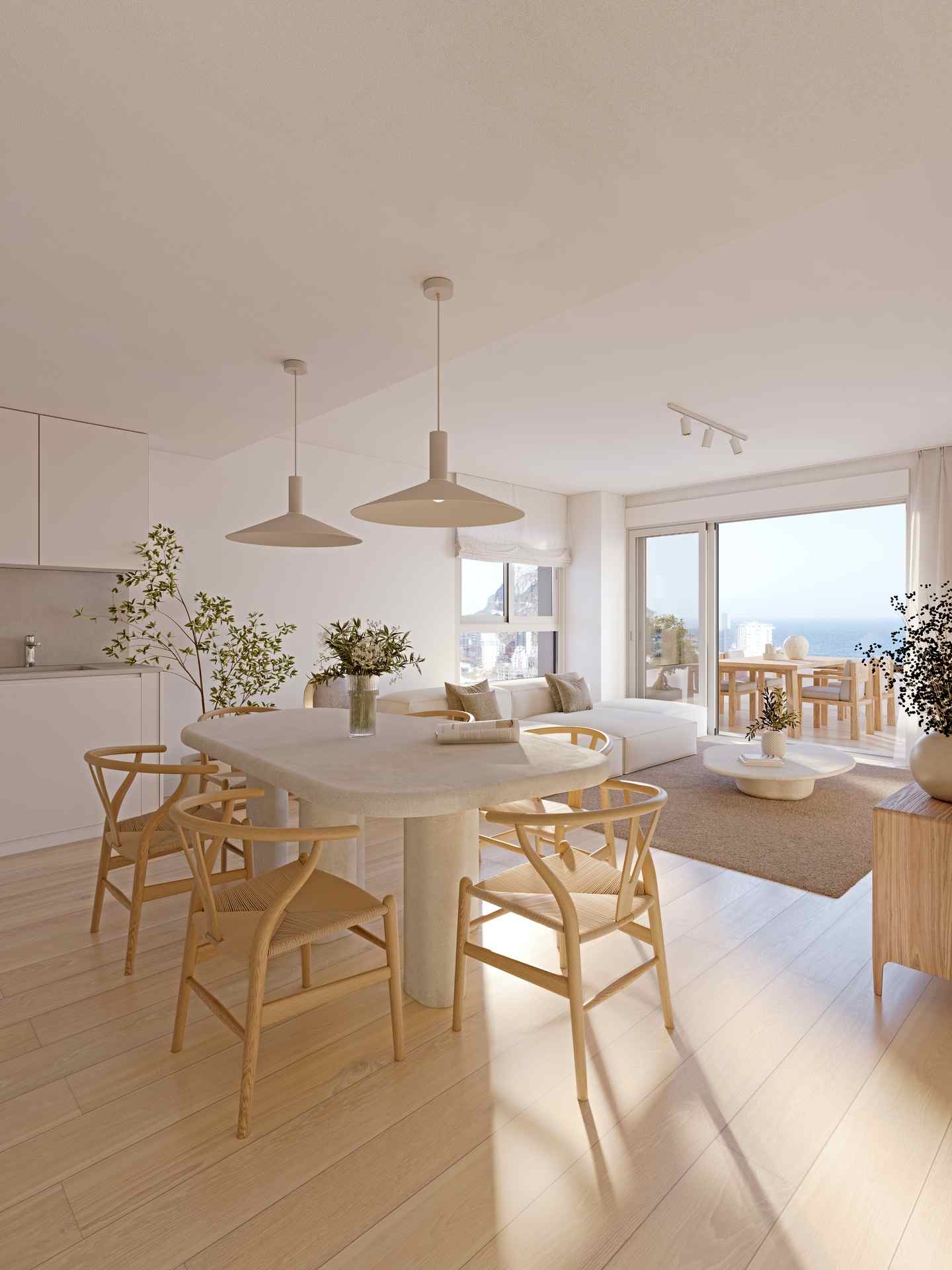 Kitchen in penthouse for sale in Calpe