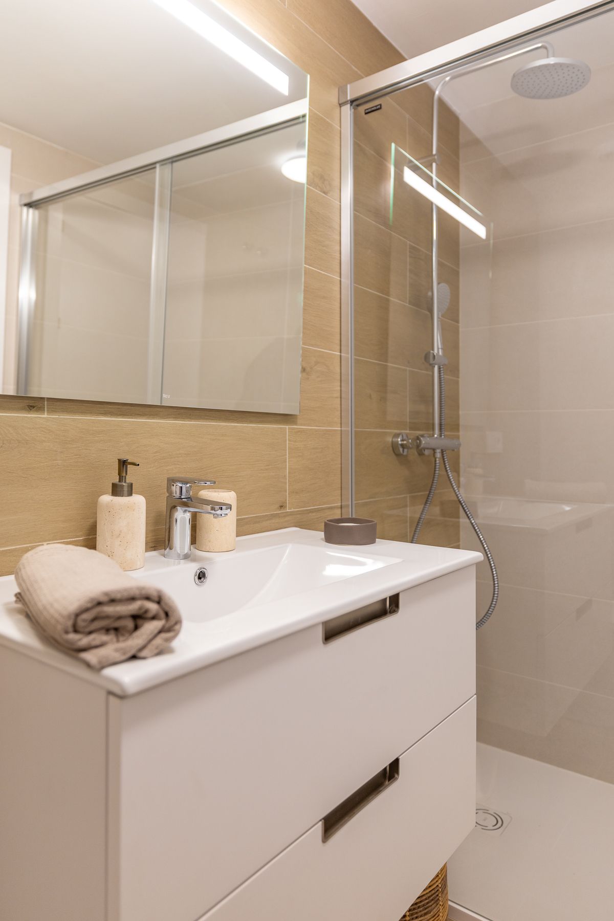 Living room in penthouse for sale in Calpe