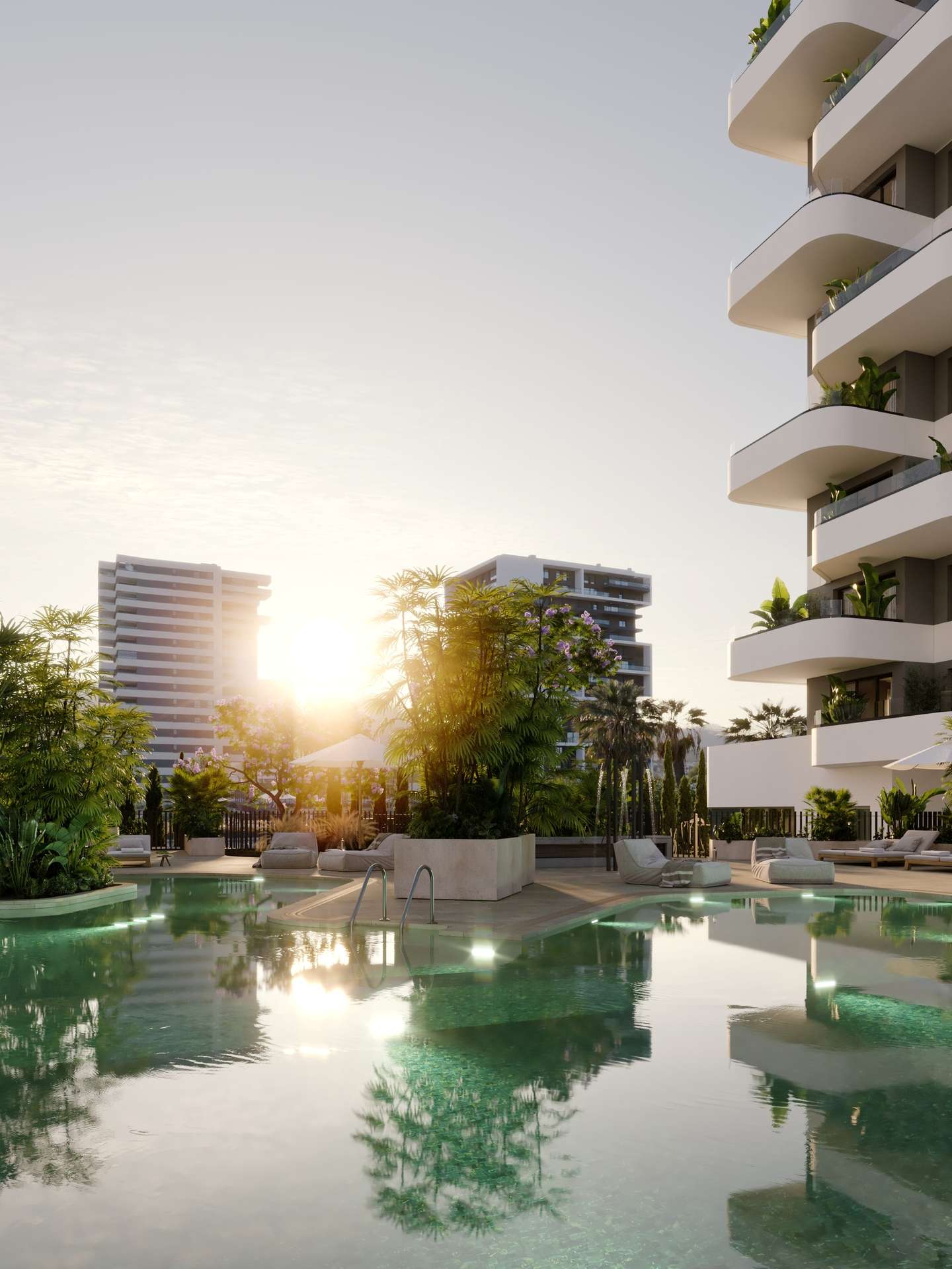 Dining area in penthouse for sale in Calpe