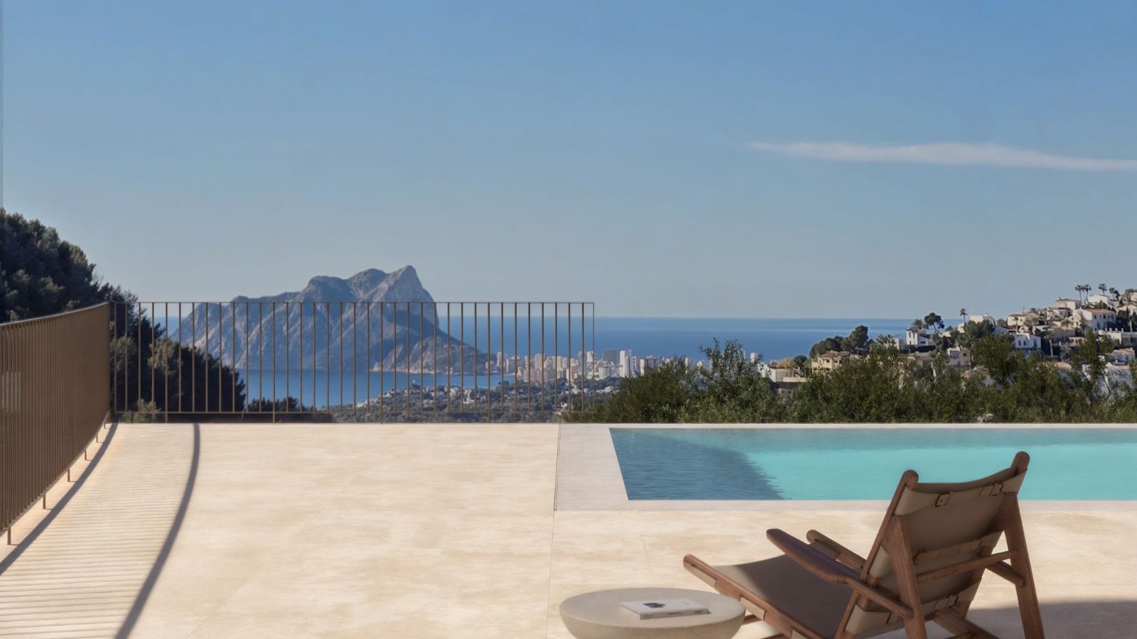 Exterior view in villa for sale in Moraira