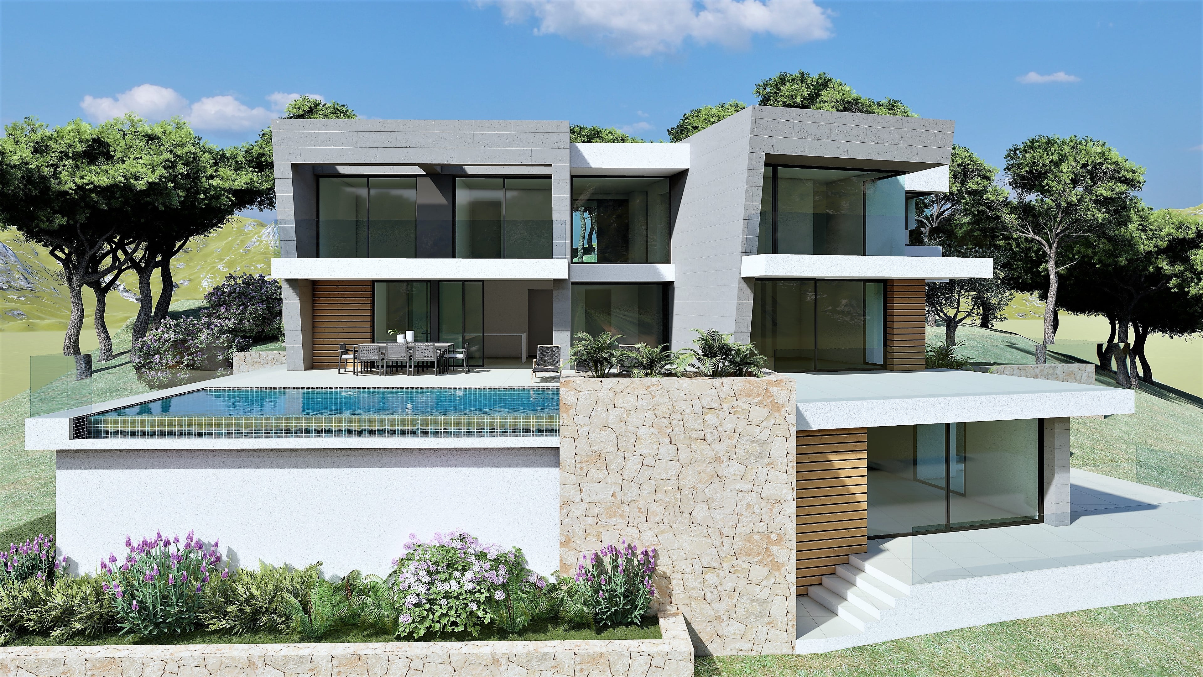Living room in villa for sale in Cumbre del Sol
