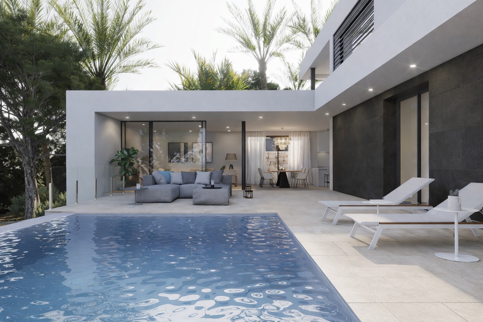 Exterior view in villa for sale in Cumbre del Sol