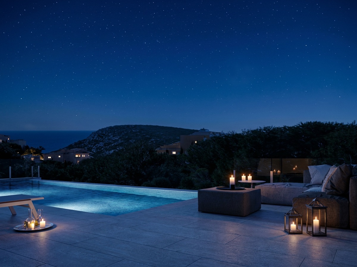 Master bedroom in villa for sale in Cumbre del Sol