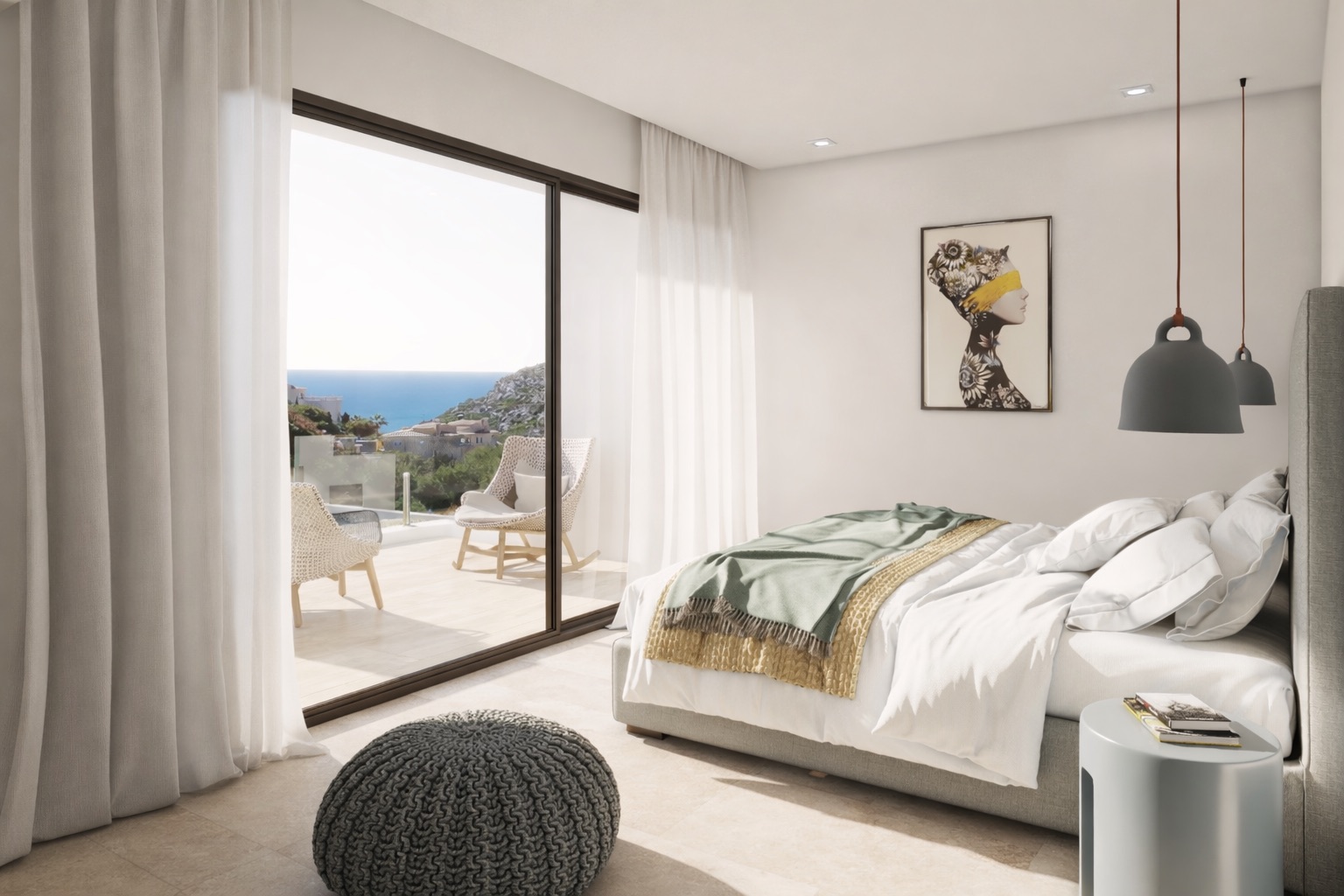 Terrace in villa for sale in Cumbre del Sol