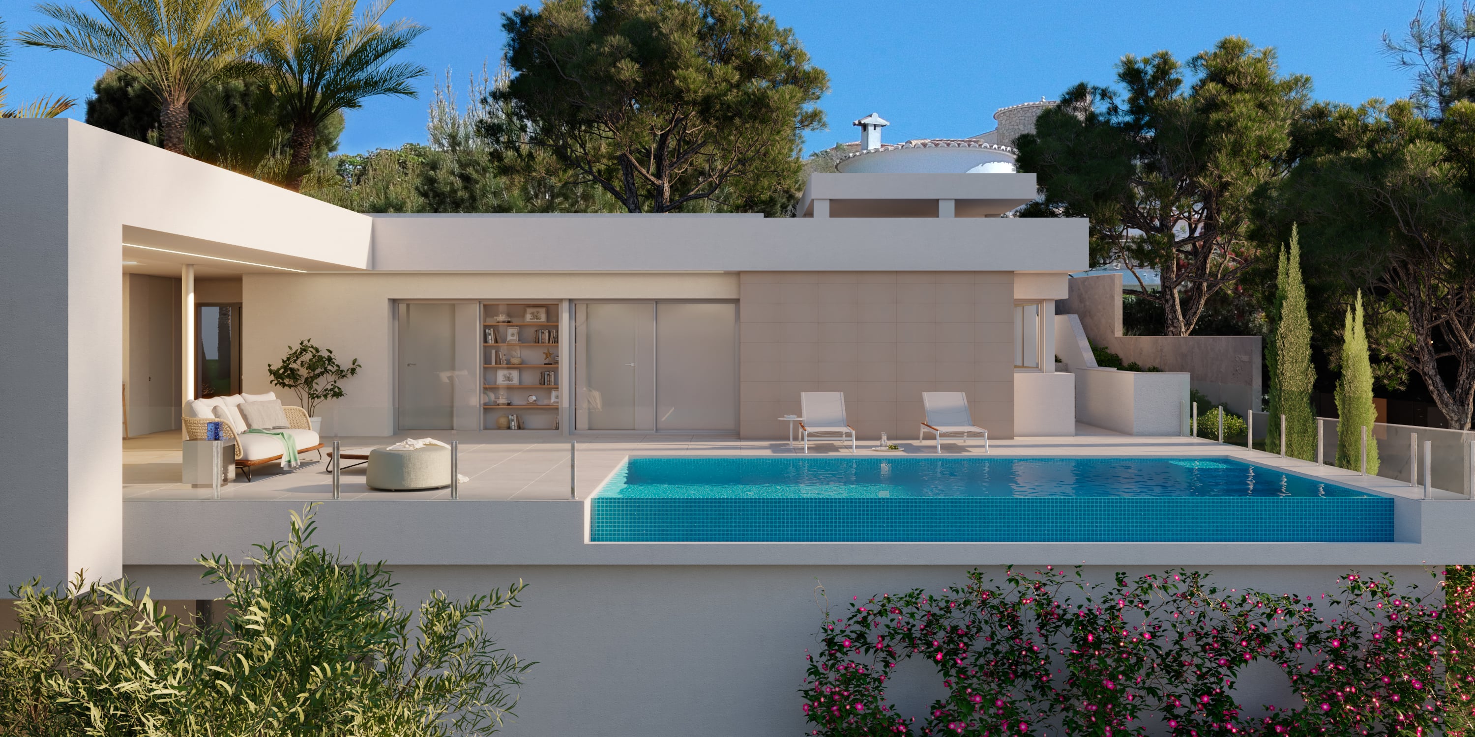 Living room in villa for sale in Cumbre del Sol