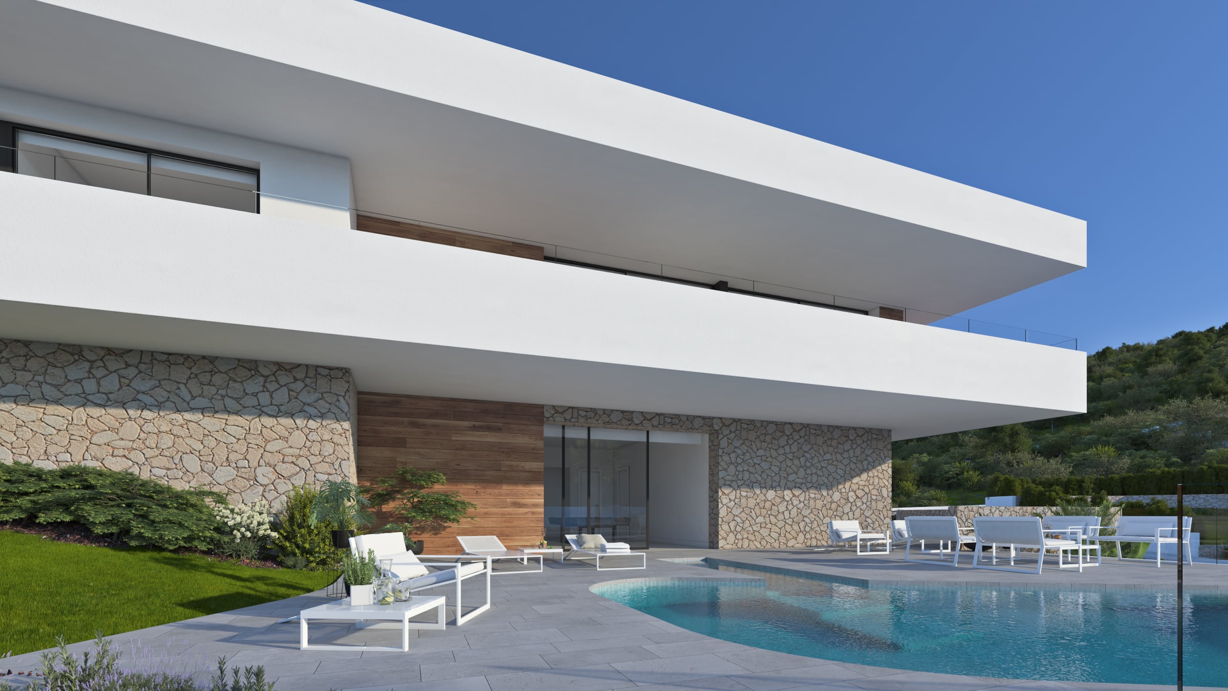 Located in the exclusive area of Cumbre del Sol, this villa offers a privileged setting with sea vie