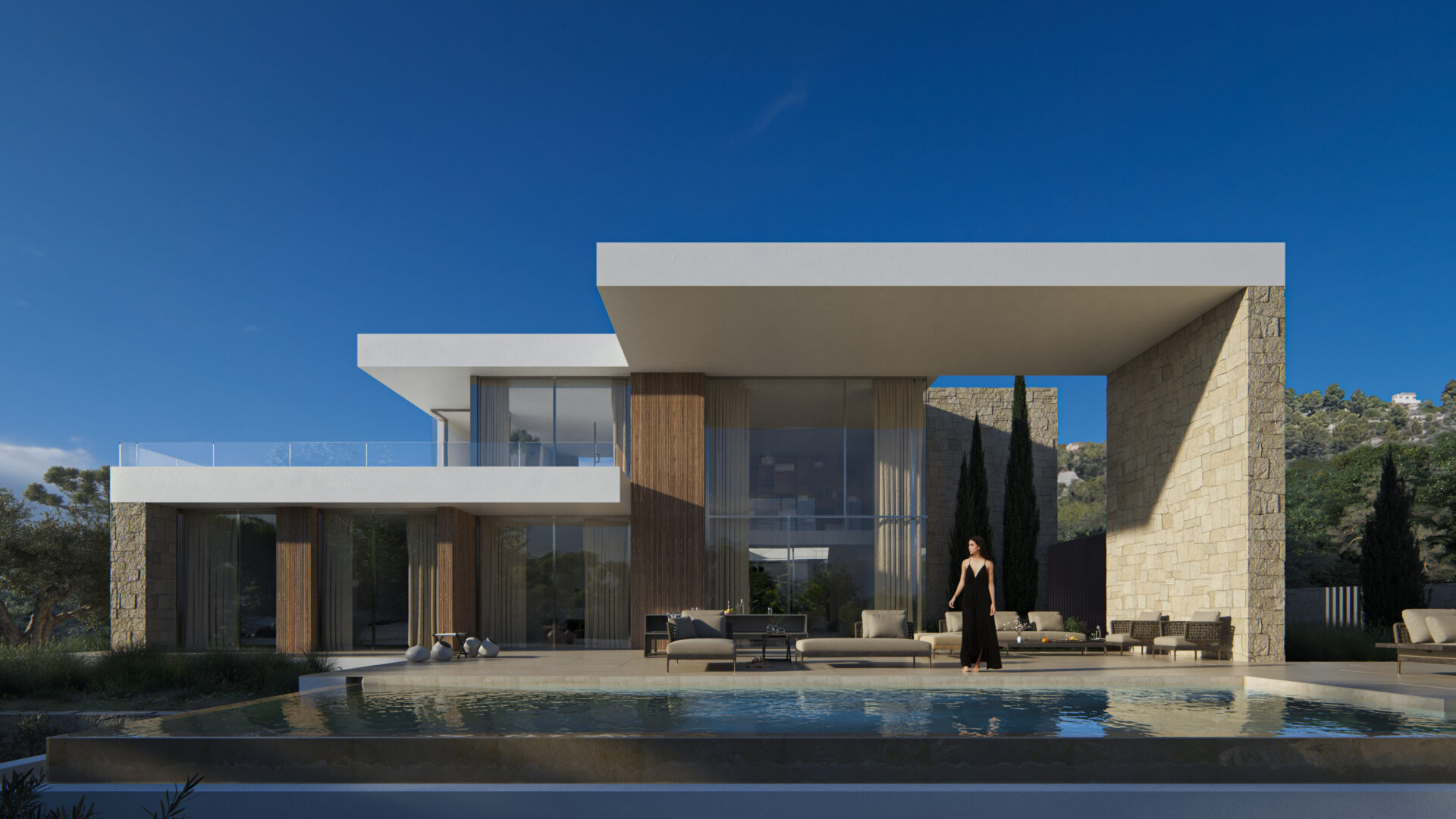 Exterior view in villa for sale in Teulada