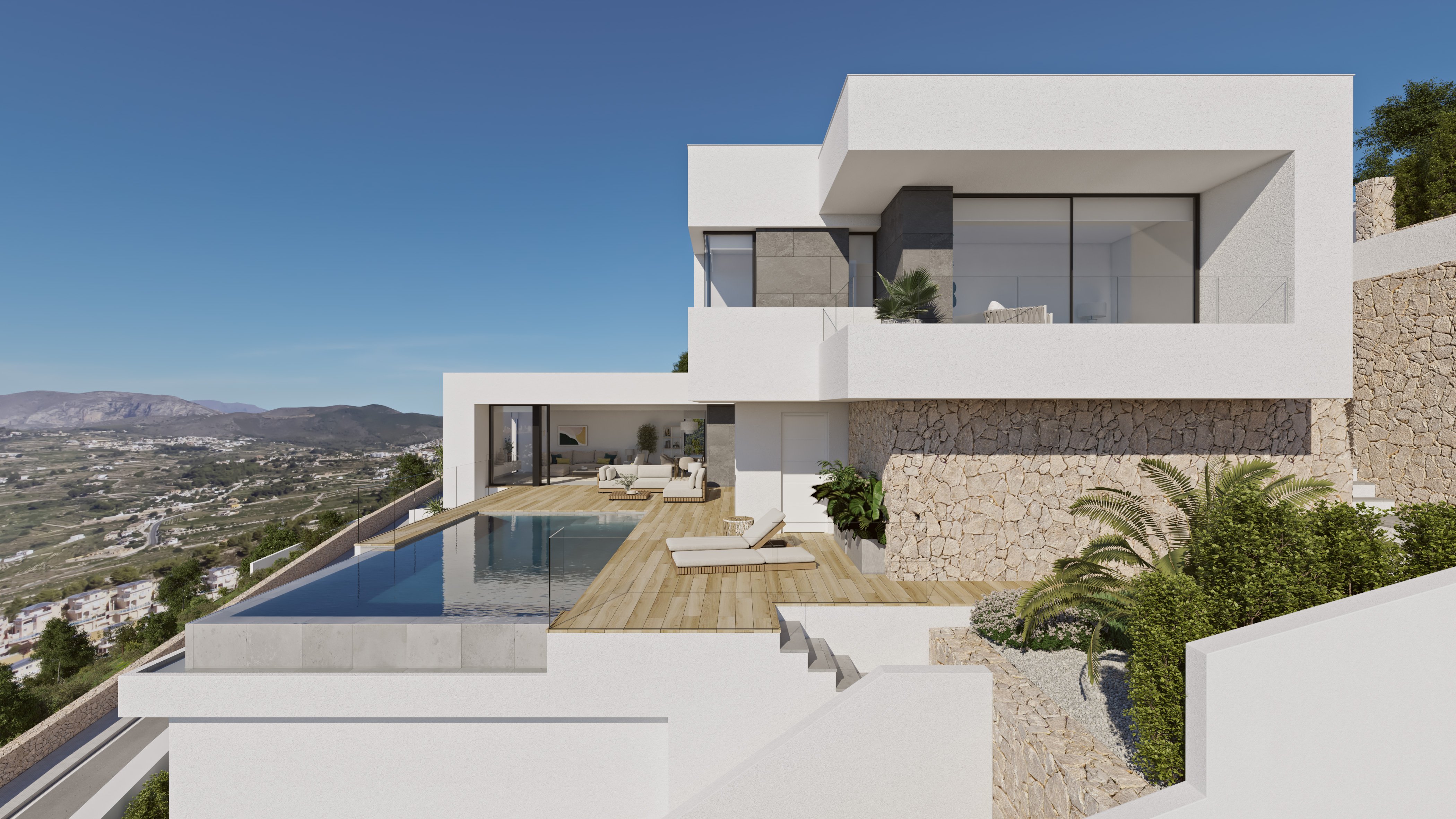 Living room in villa for sale in Cumbre del Sol