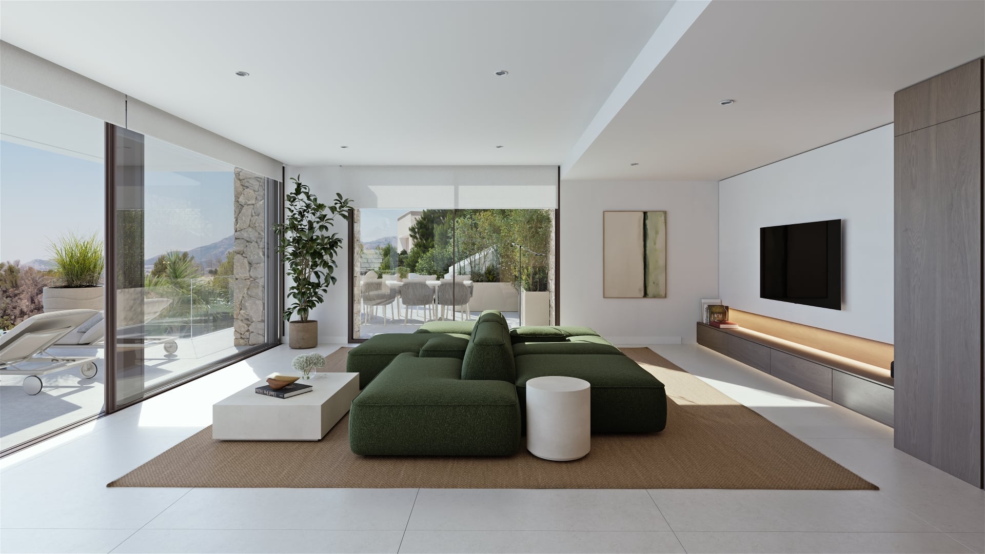 Exterior view in villa for sale in Altea