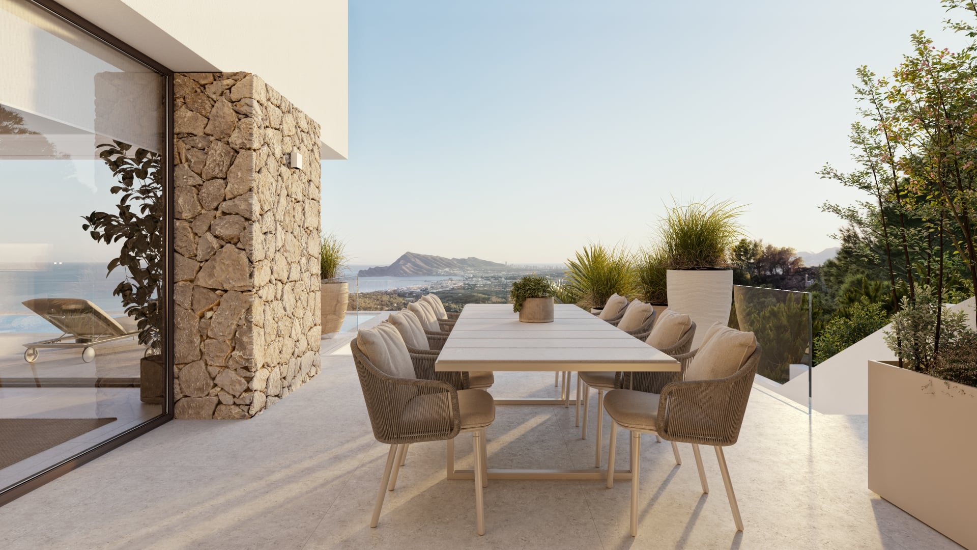 Terrace in villa for sale in Altea