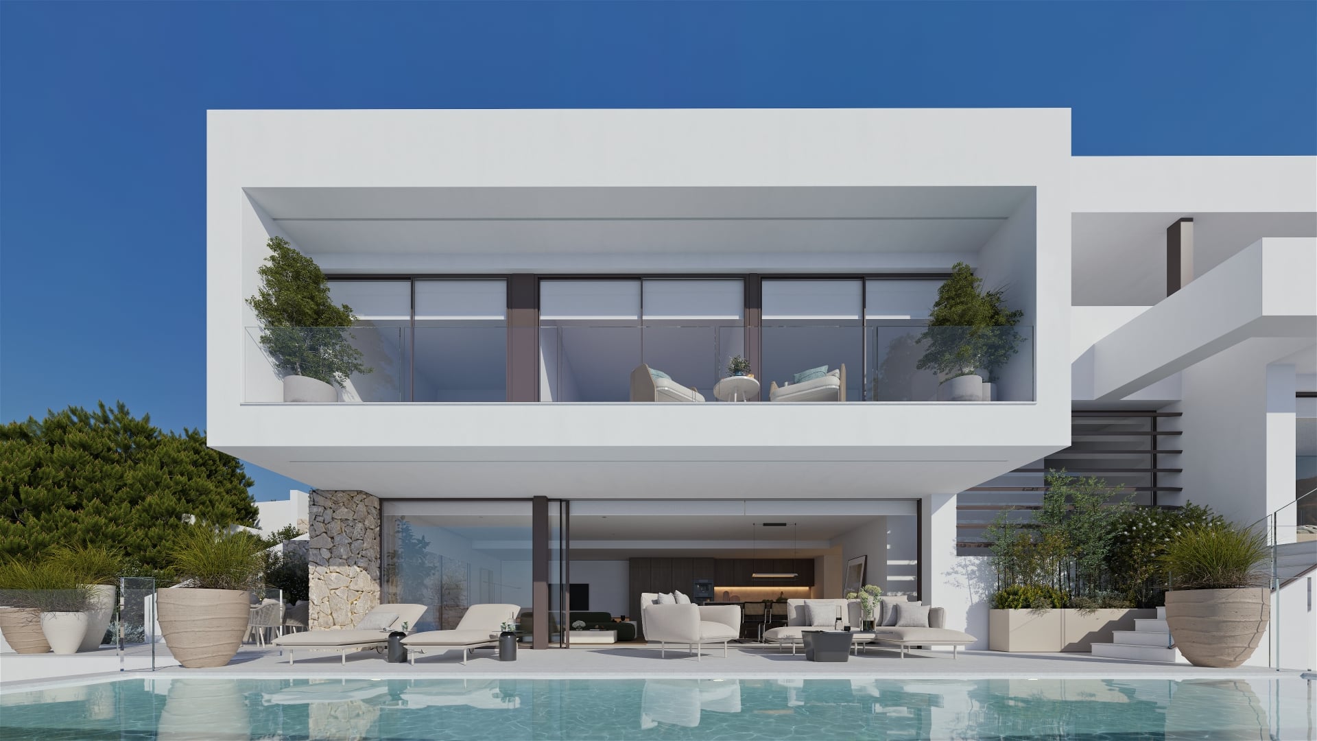 Garden in villa for sale in Altea