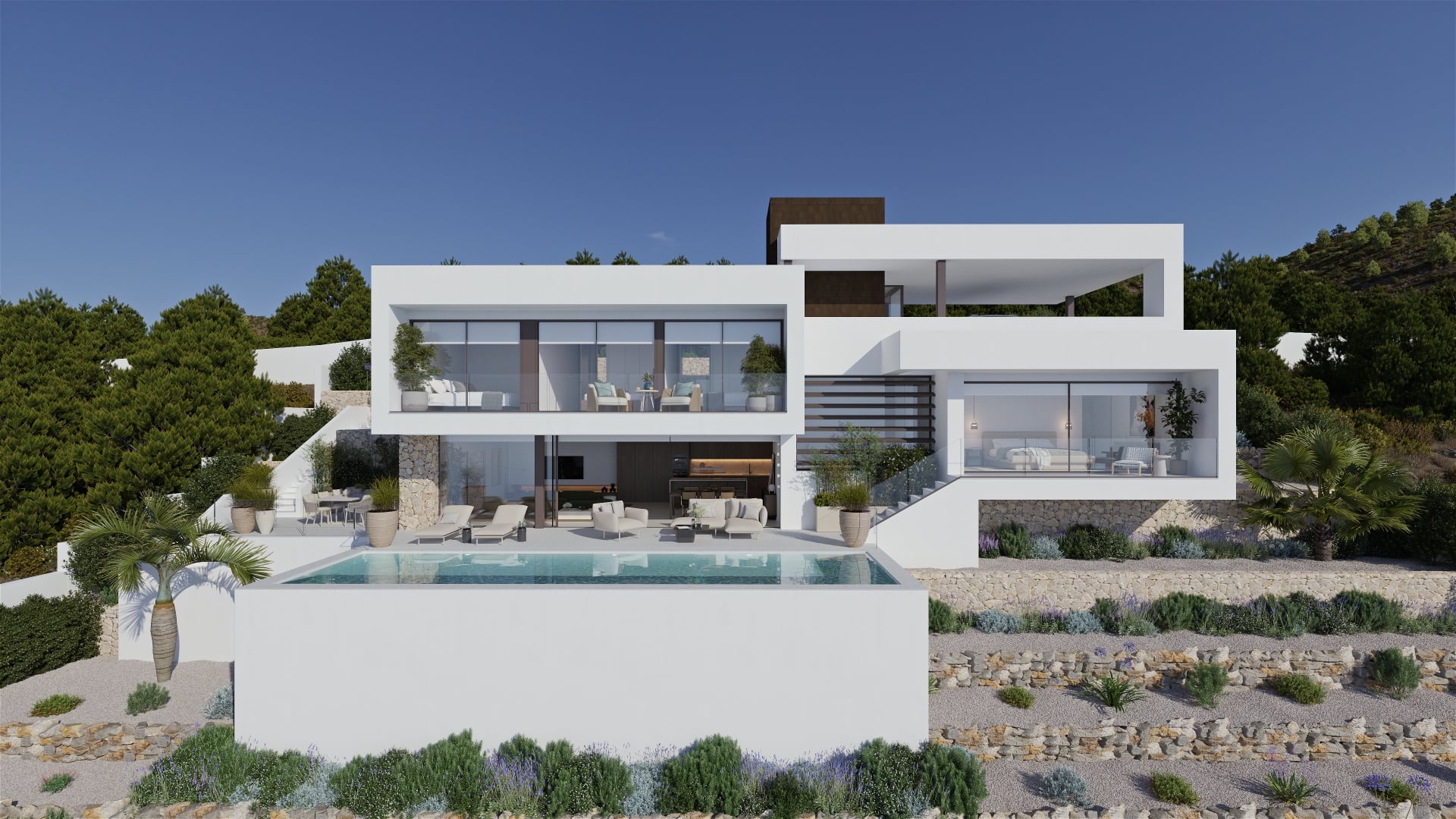 Bedroom in villa for sale in Altea