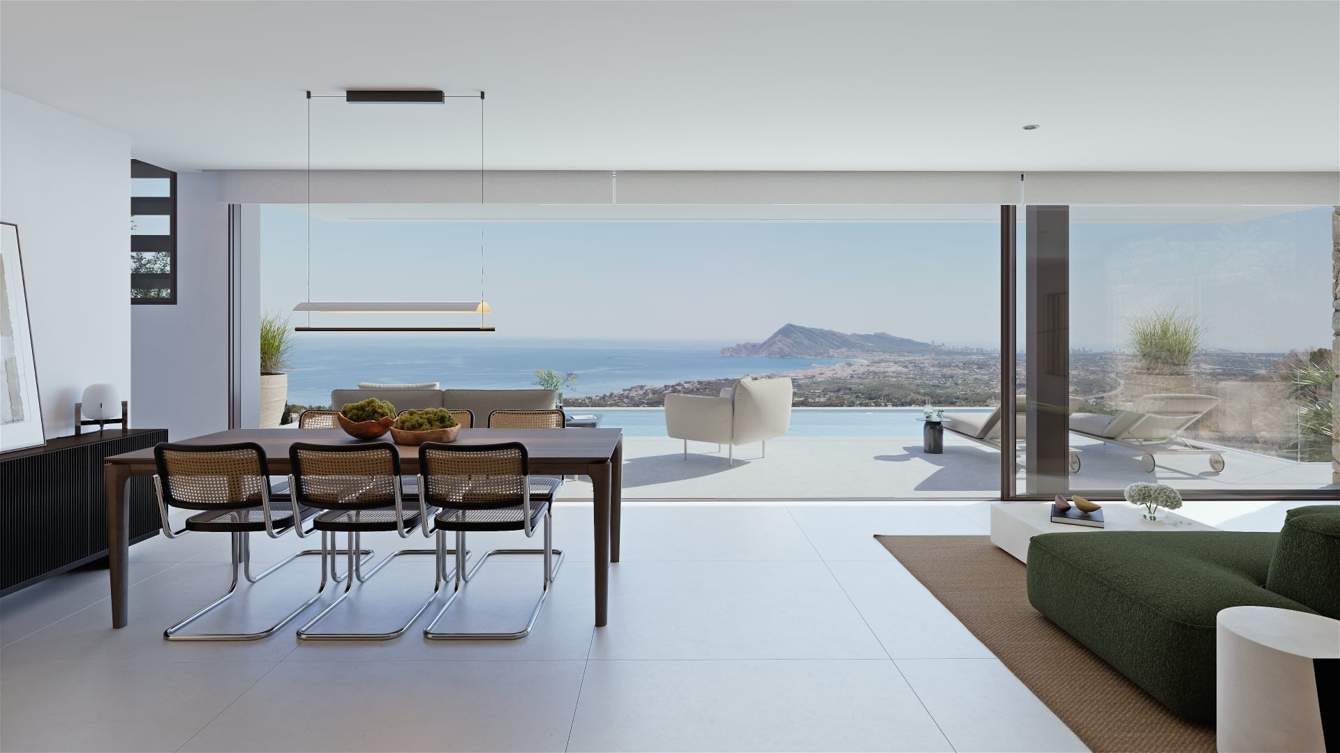 Dining area in villa for sale in Altea